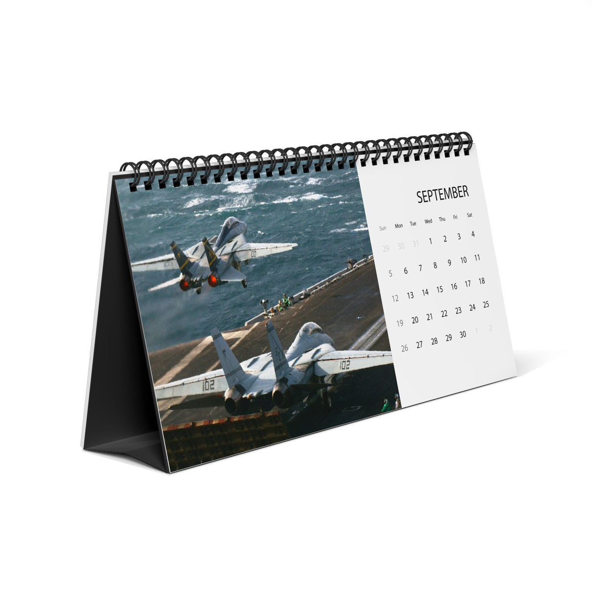Vintage US Jets 2027 Desktop Calendar