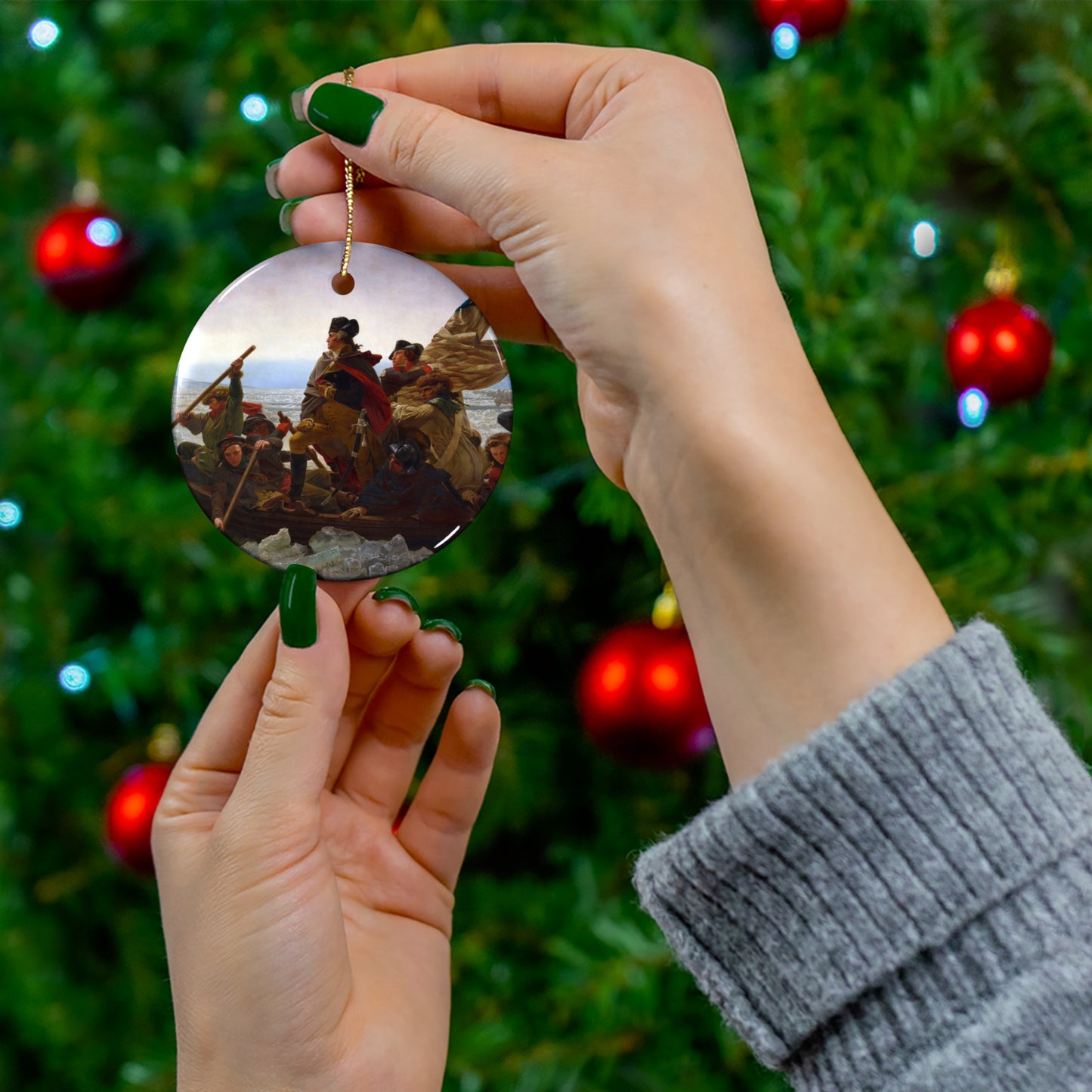 George Washington Crossing the Delaware Ornament