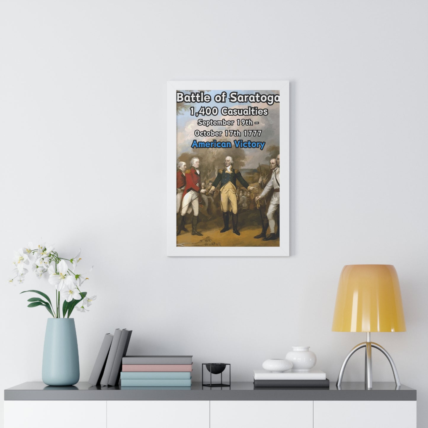Battle of Saratoga Framed Poster