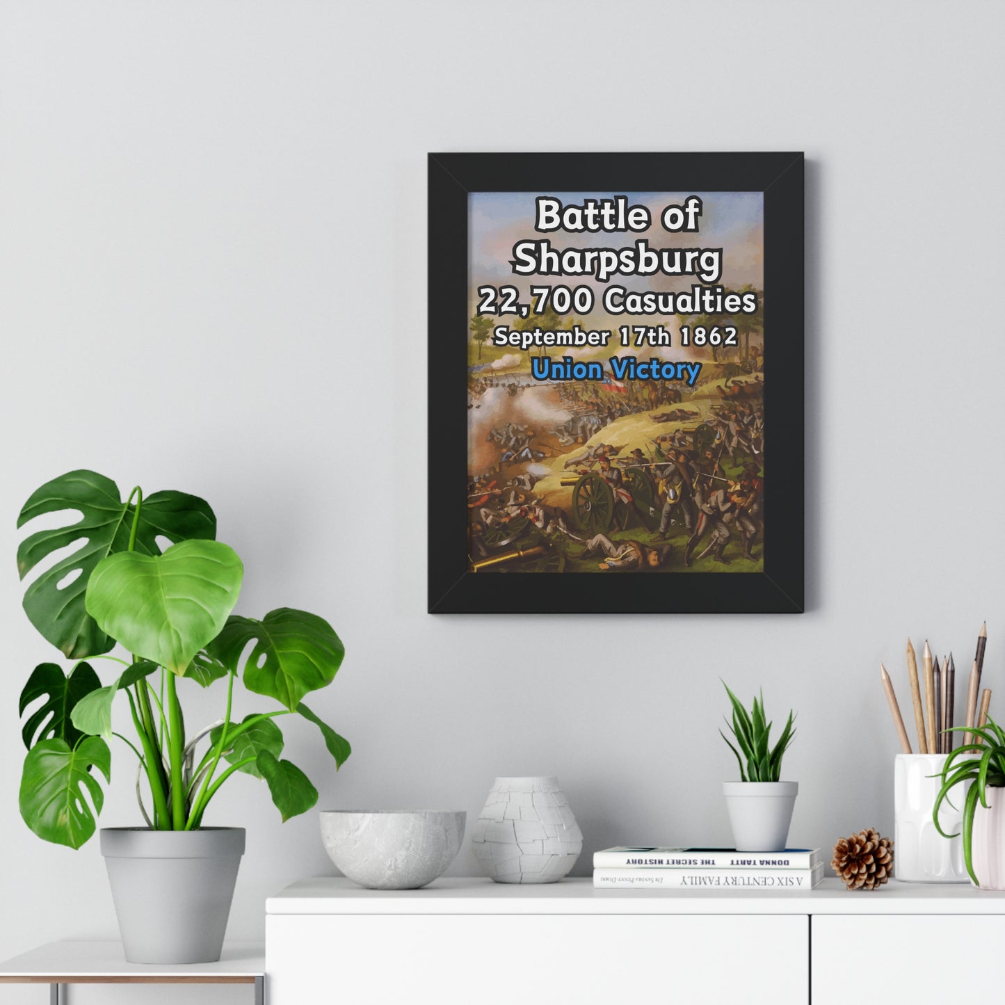 Historical Battle of Sharpsburg Framed Poster