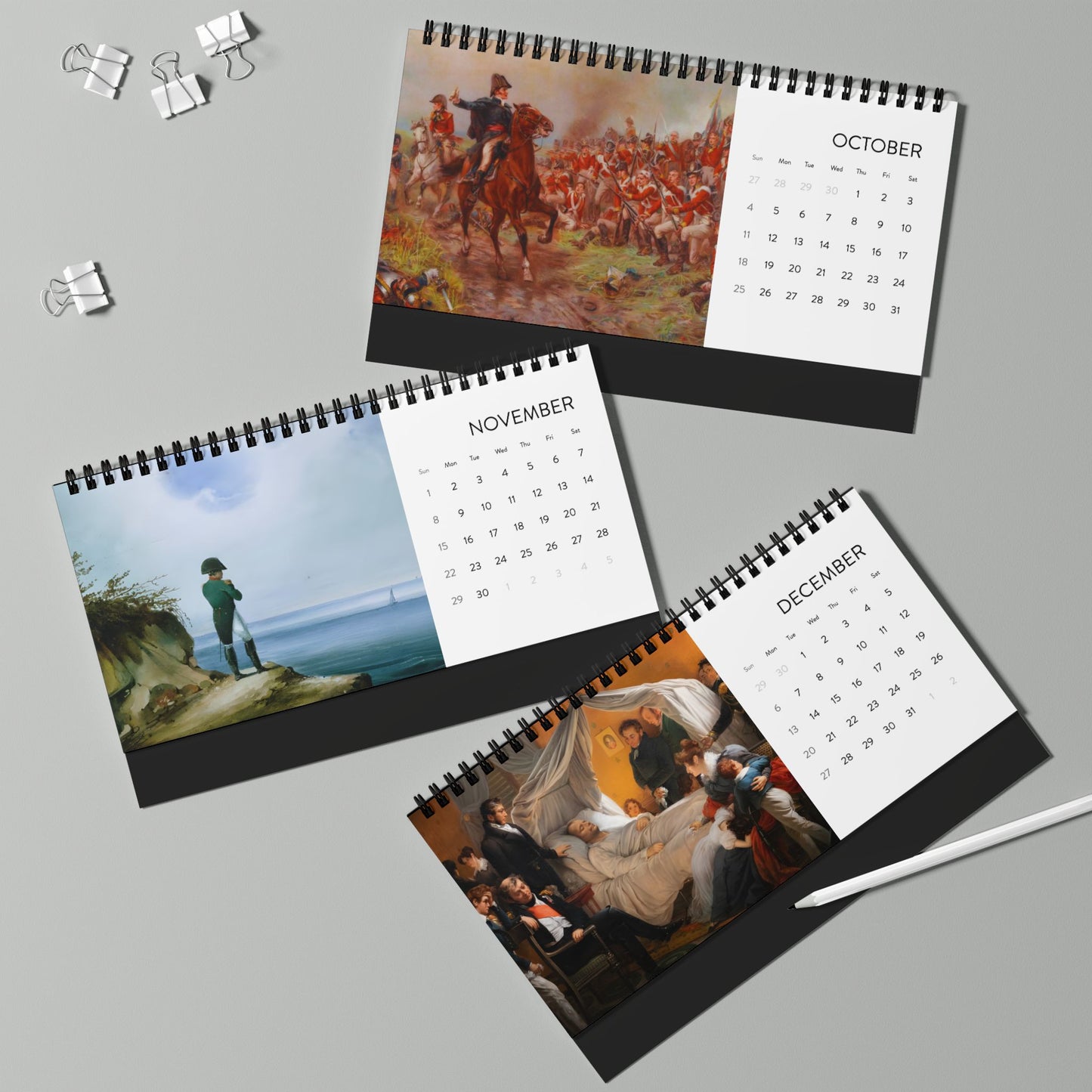 Chronological Napoleon Bonaparte 2026 Desktop Calendar