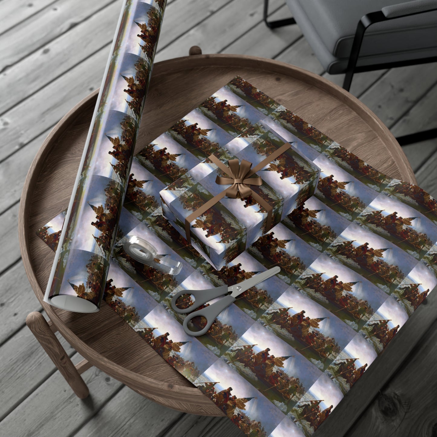 George Washington Crossing the Delaware Gift Wrap Paper