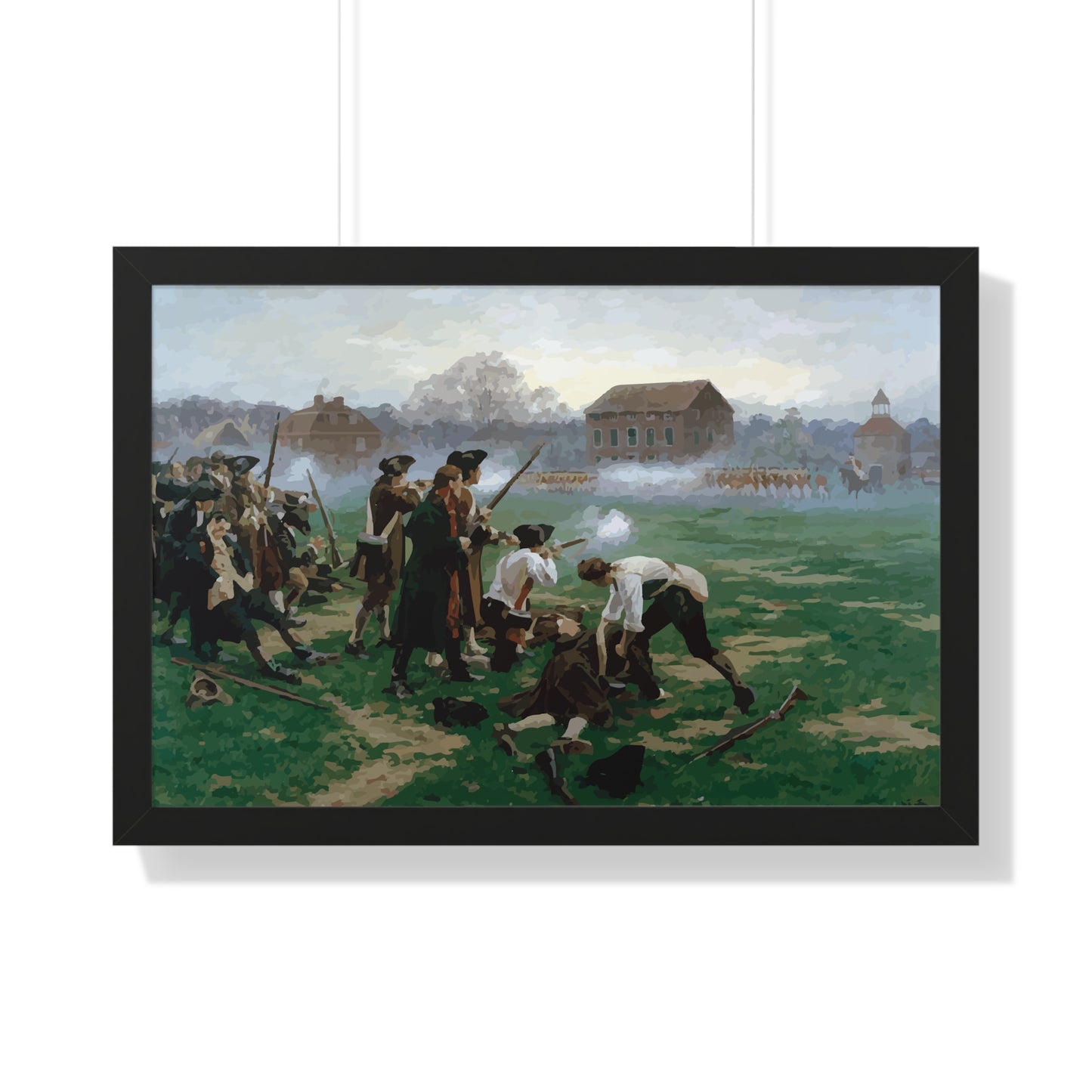 The Battle of Lexington Framed Painting Poster