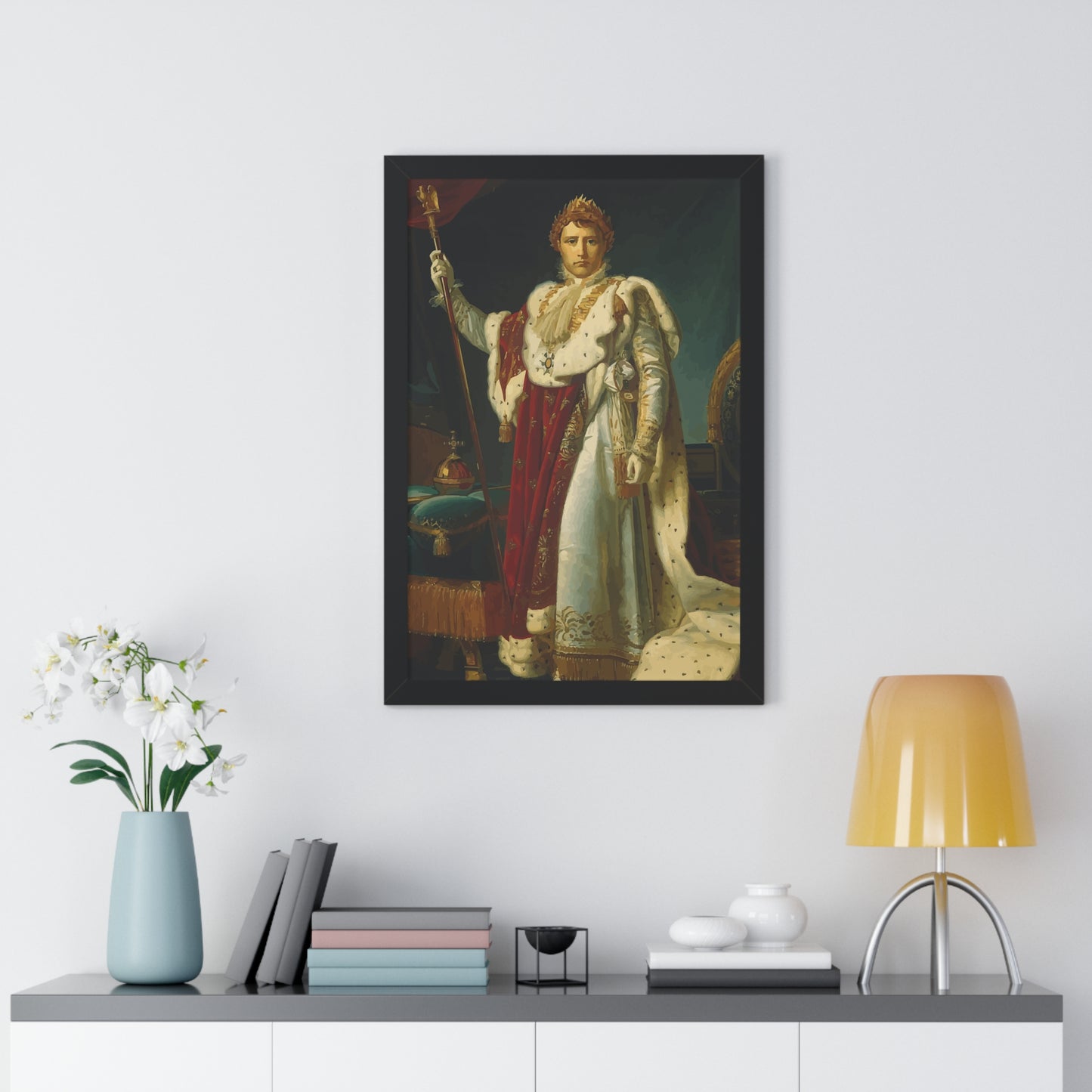 Napoleon Bonaparte as Emperor Framed Painting Poster