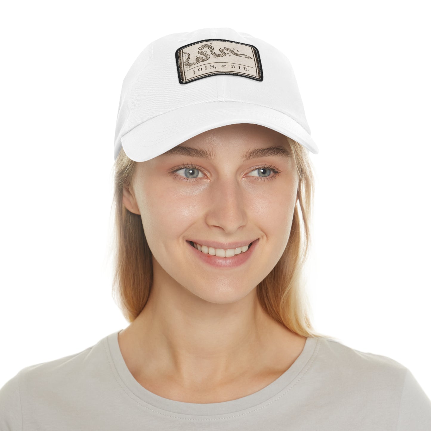 Join or Die Leather Patch Hat