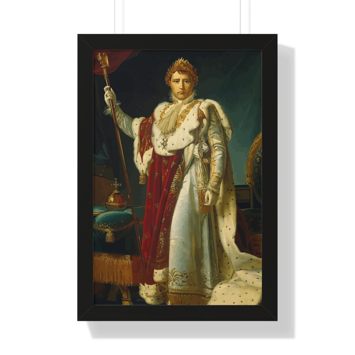 Napoleon Bonaparte as Emperor Framed Painting Poster