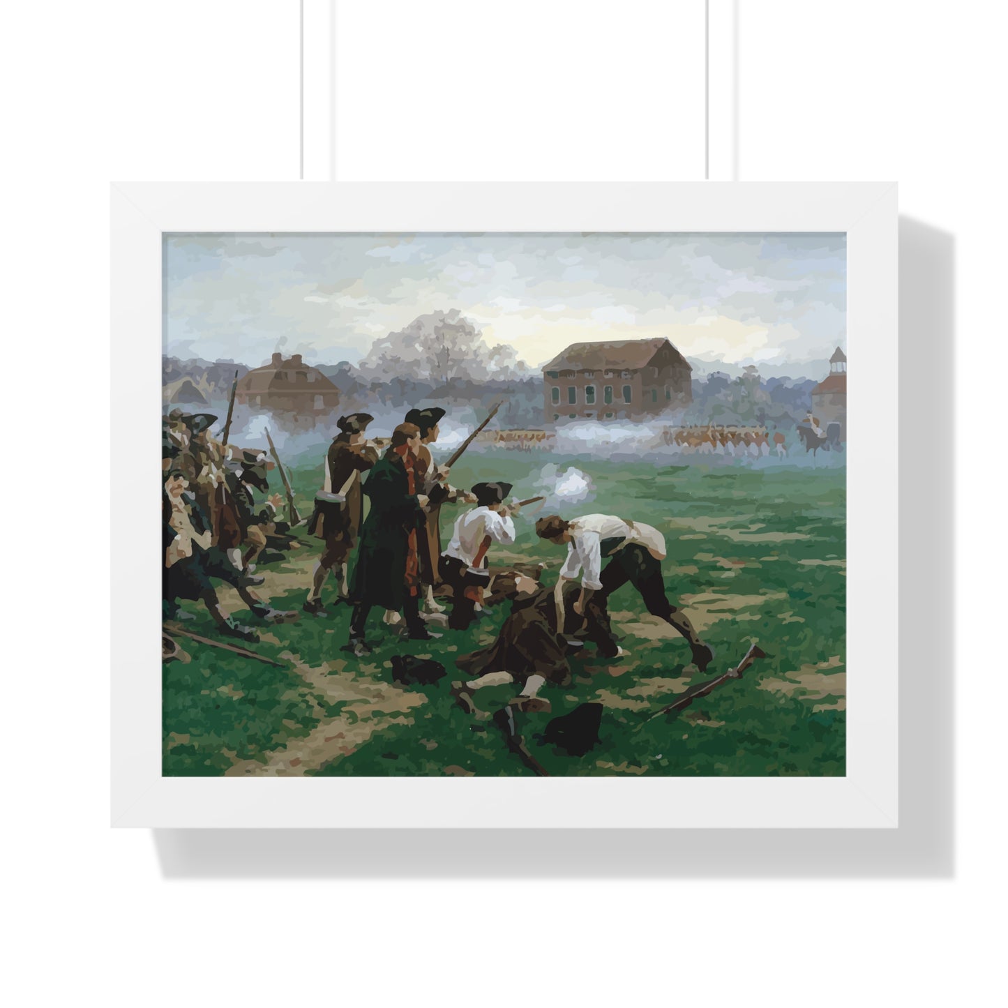 The Battle of Lexington Framed Painting Poster