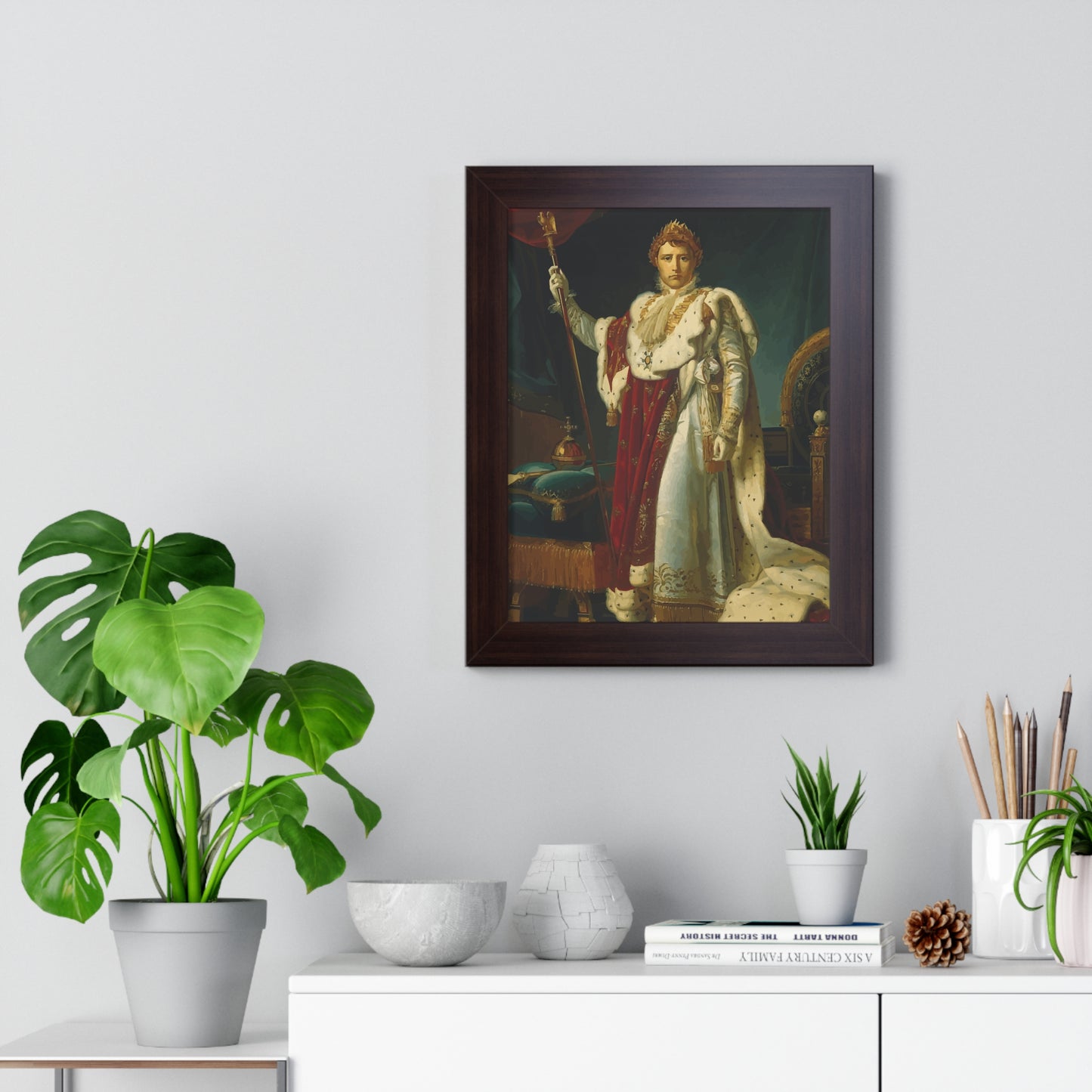 Napoleon Bonaparte as Emperor Framed Painting Poster