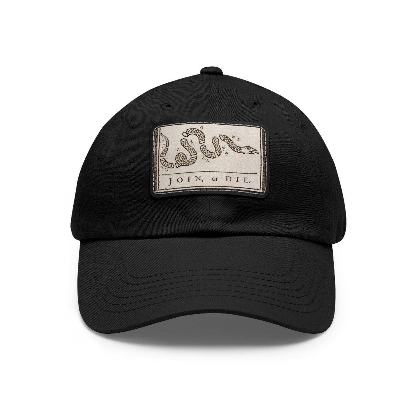 Join or Die Leather Patch Hat