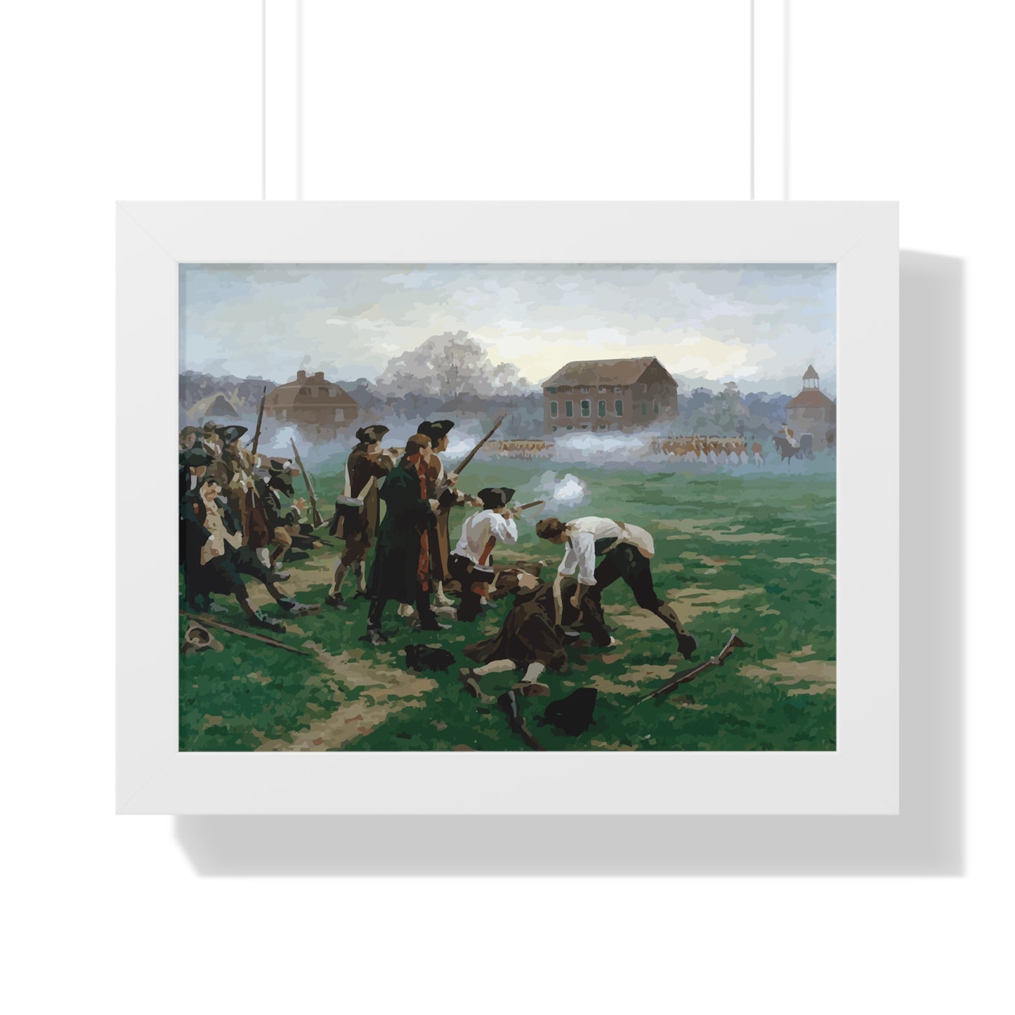 The Battle of Lexington Framed Painting Poster