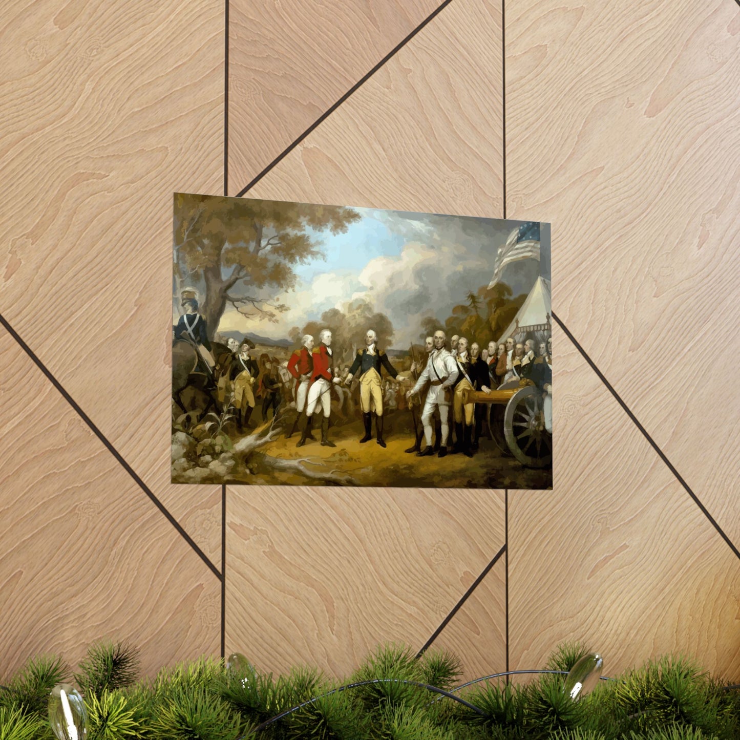 Surrender at Saratoga Matte Painting Poster