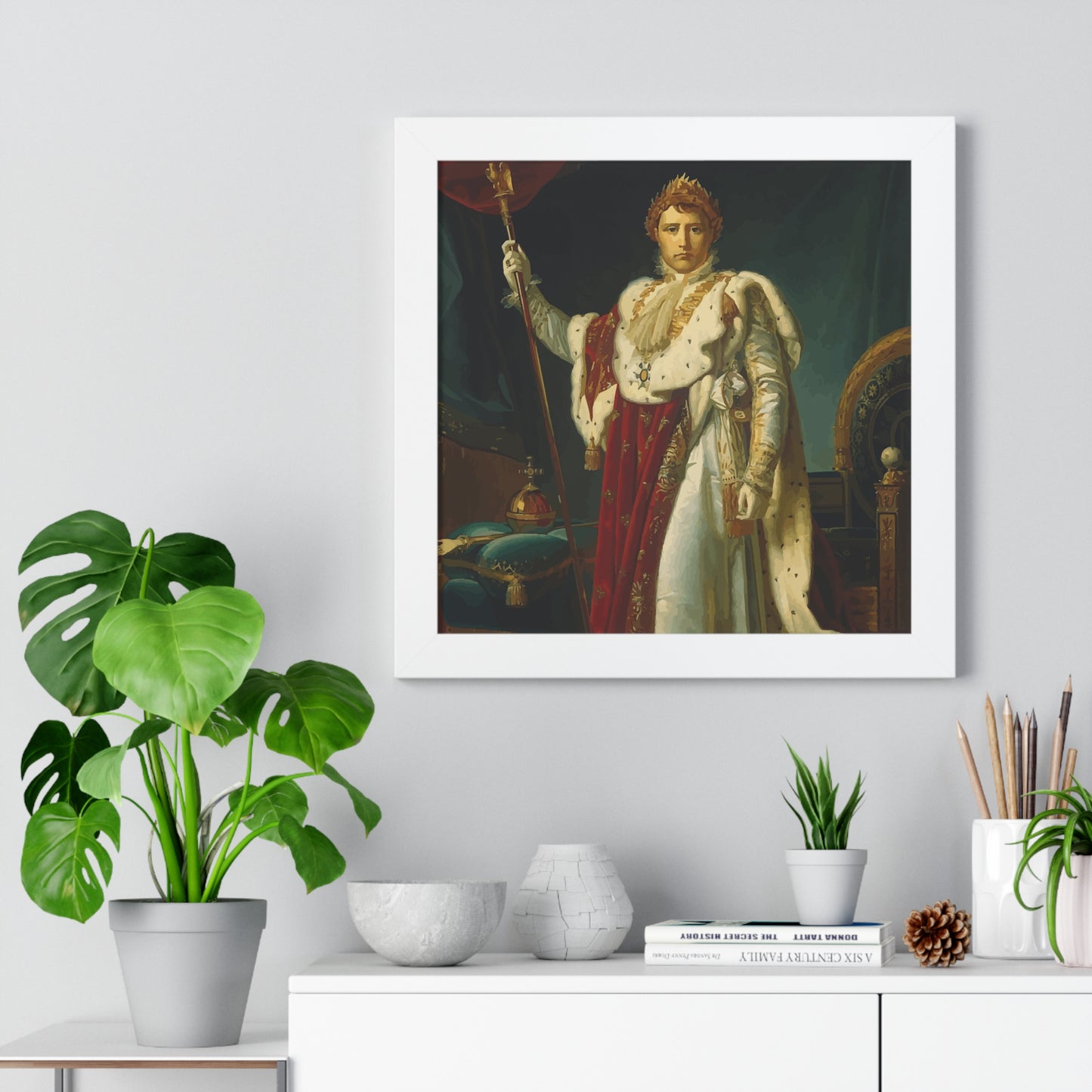 Napoleon Bonaparte as Emperor Framed Painting Poster