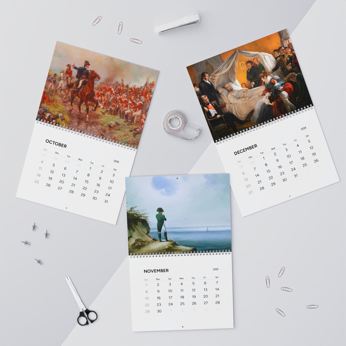 Chronological Napoleon Bonaparte 2026 Calendar