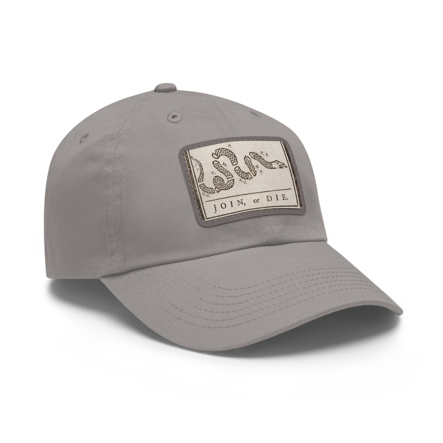 Join or Die Leather Patch Hat