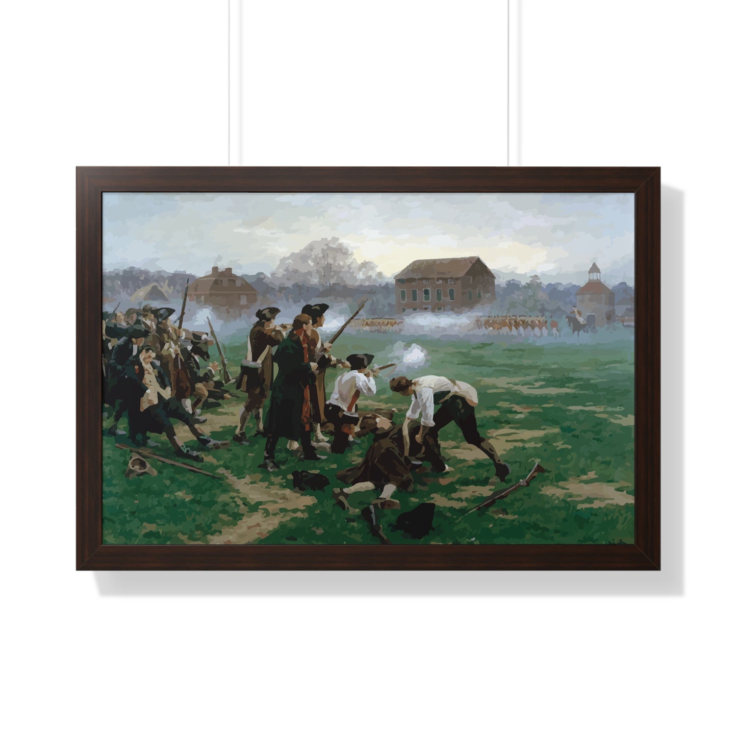 The Battle of Lexington Framed Painting Poster