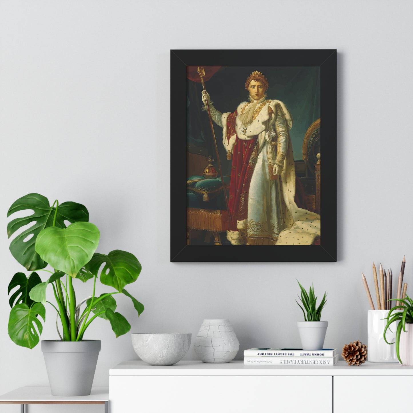 Napoleon Bonaparte as Emperor Framed Painting Poster