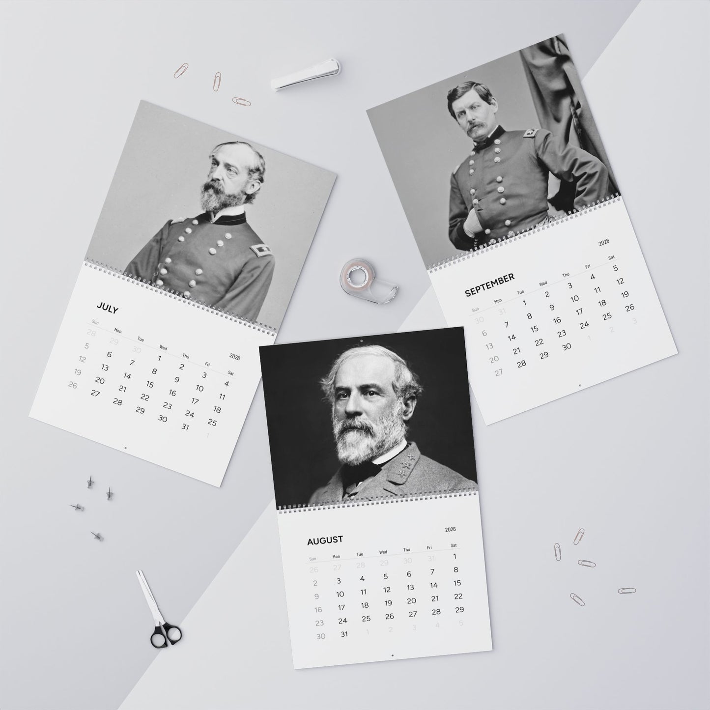 Civil War General Calendar 2026