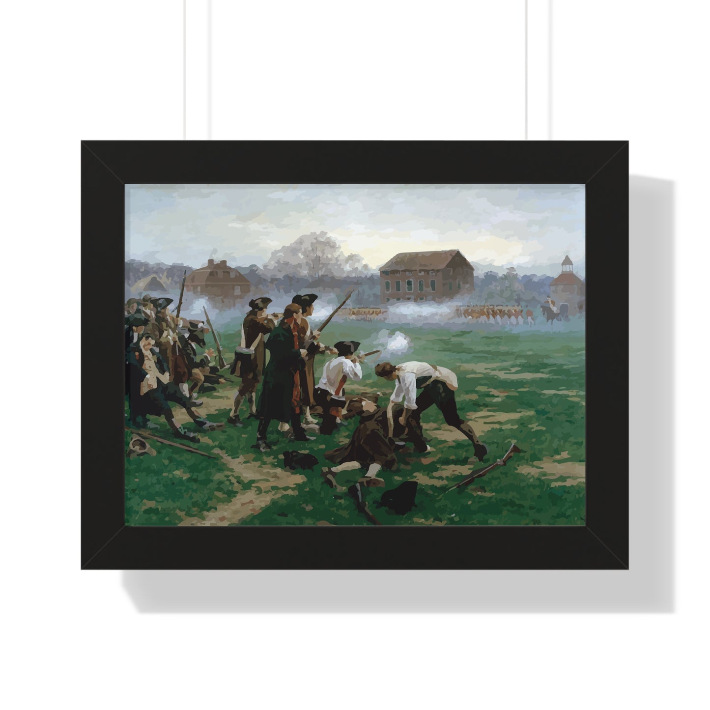 The Battle of Lexington Framed Painting Poster