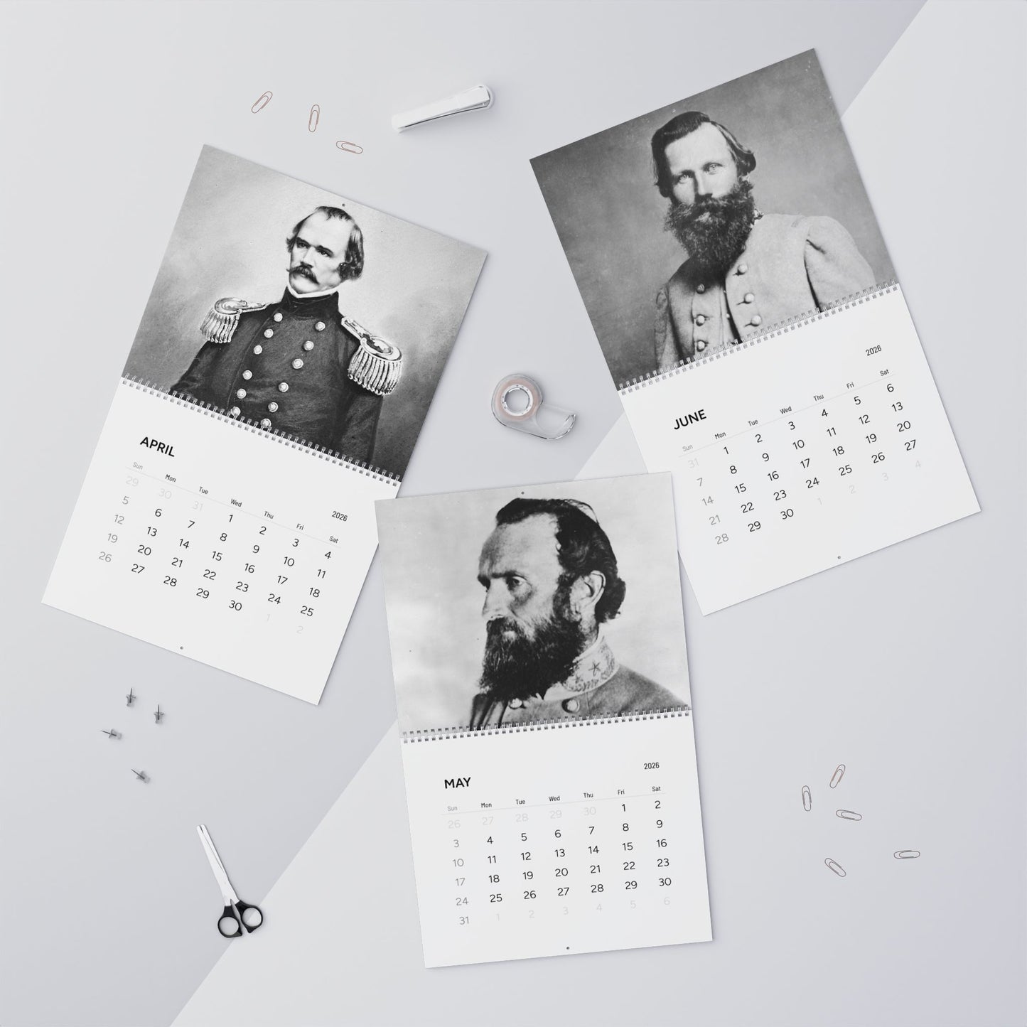 Civil War General Calendar 2026