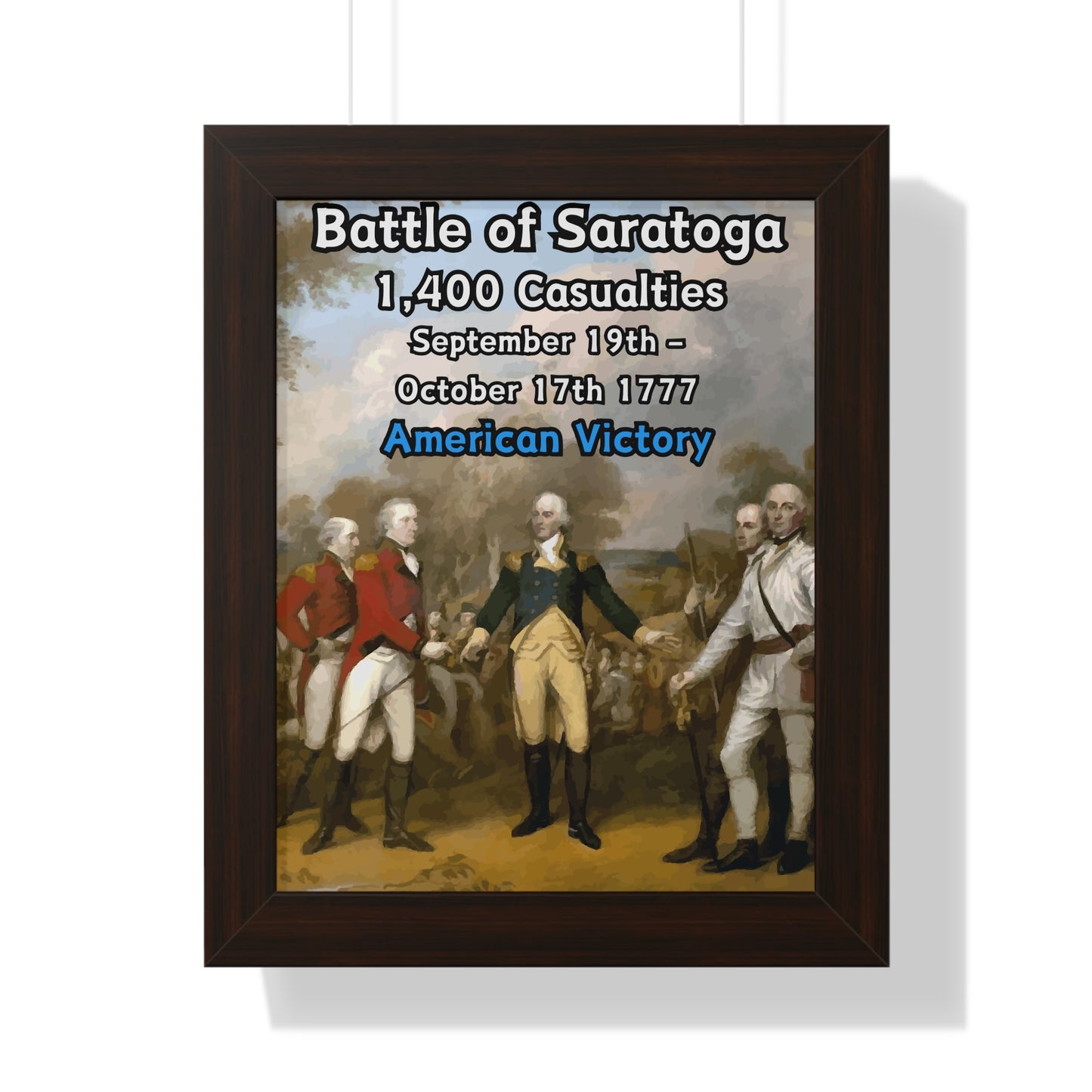Battle of Saratoga Framed Poster