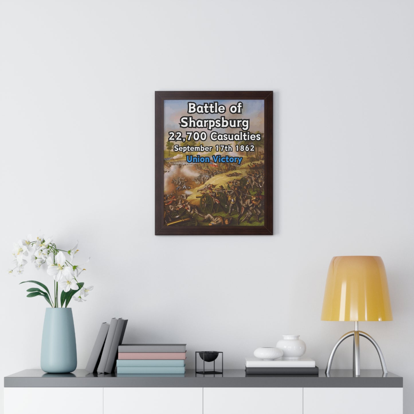 Historical Battle of Sharpsburg Framed Poster
