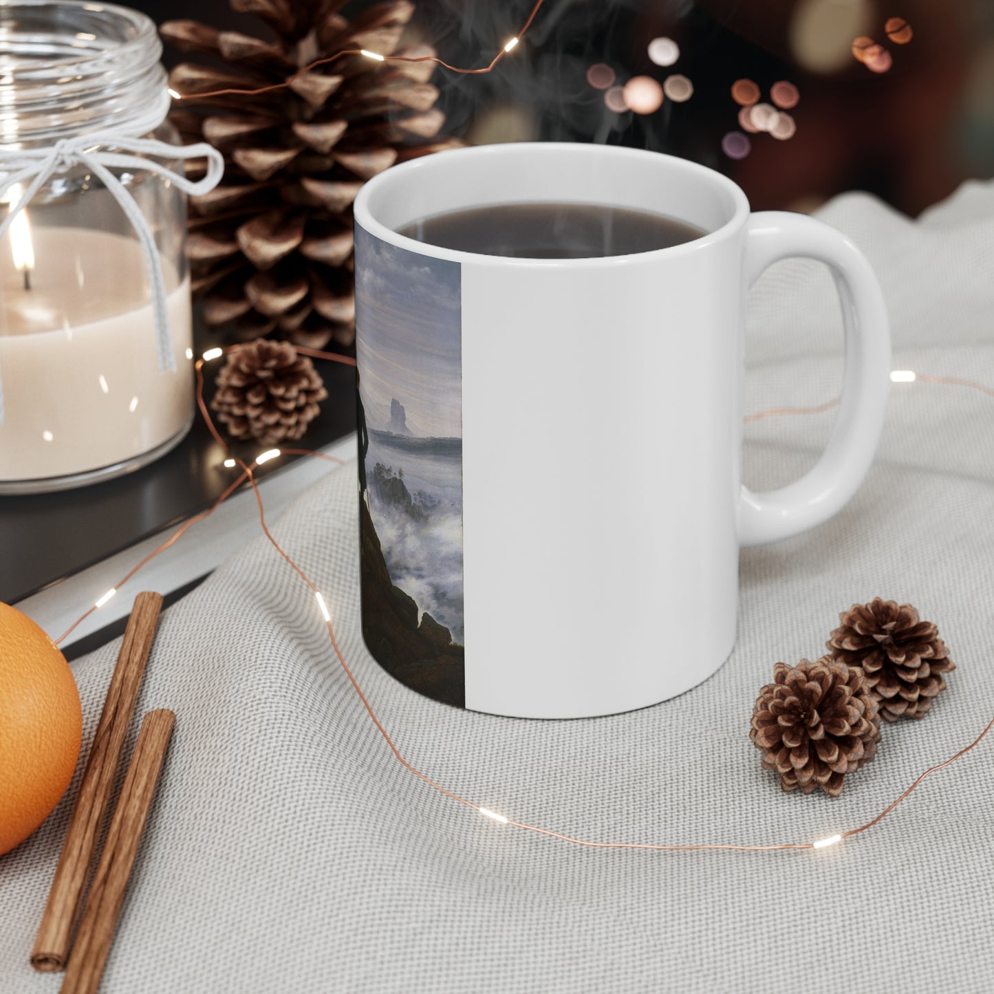 Wanderer above the Sea of Fog Painting Mug