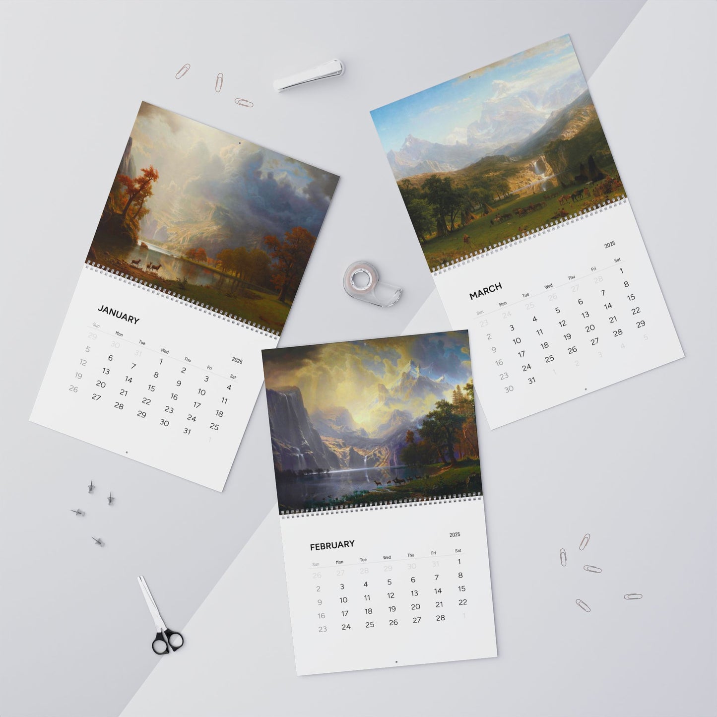Albert Bierstadt Painting 2025 Calendar