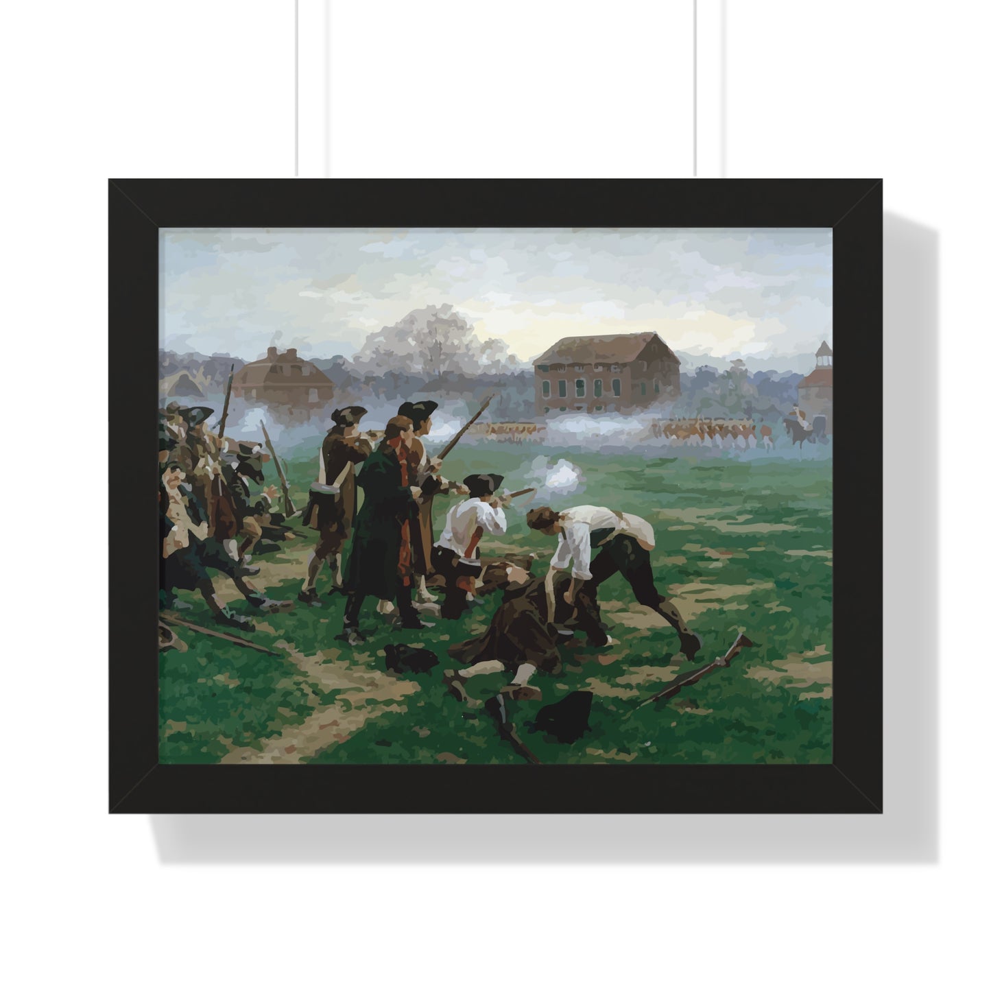 The Battle of Lexington Framed Painting Poster