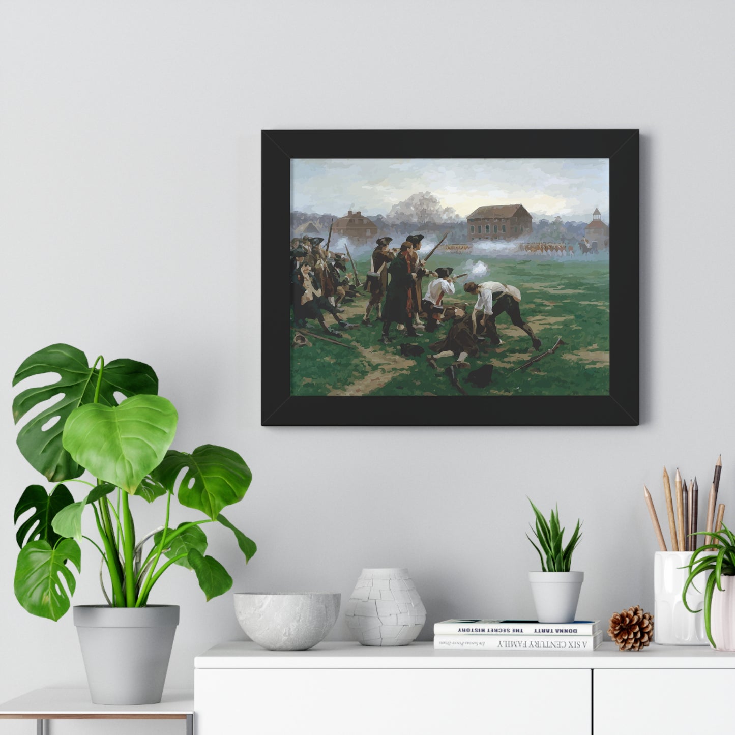 The Battle of Lexington Framed Painting Poster