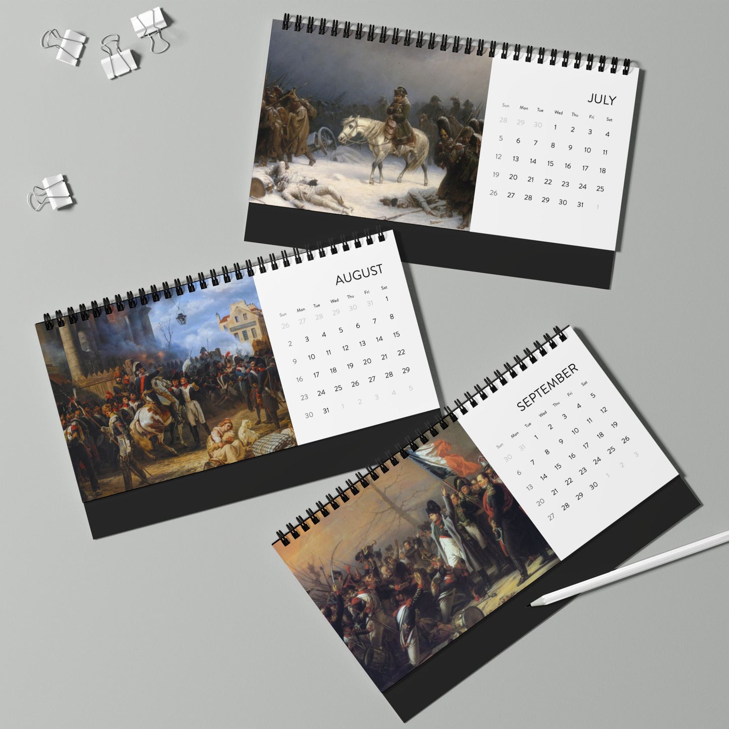 Chronological Napoleon Bonaparte 2026 Desktop Calendar
