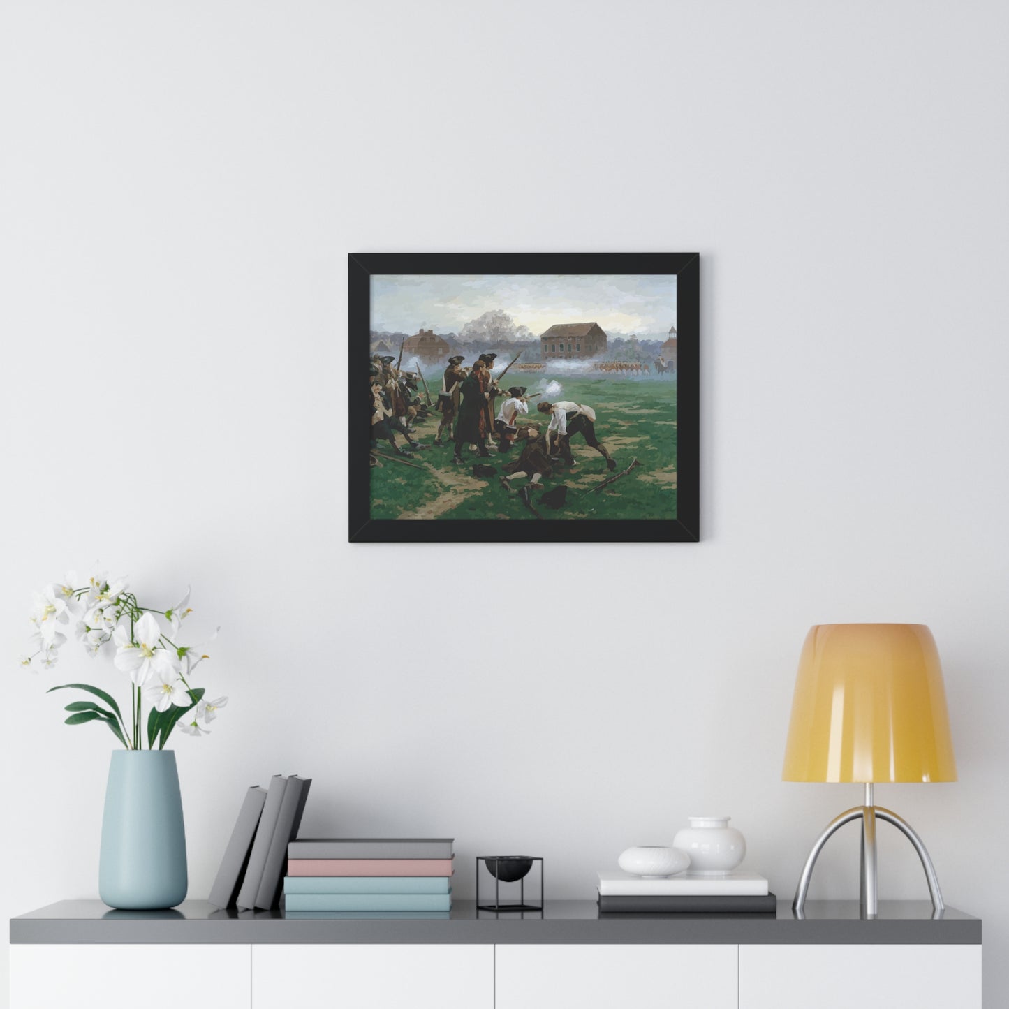 The Battle of Lexington Framed Painting Poster