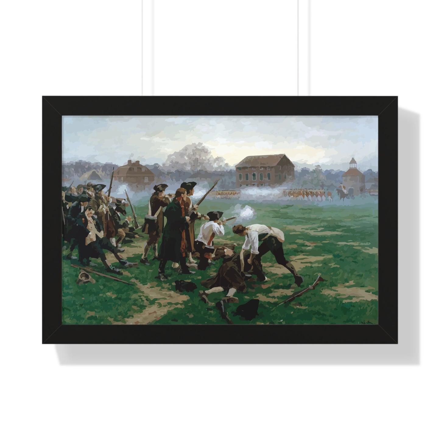 The Battle of Lexington Framed Painting Poster