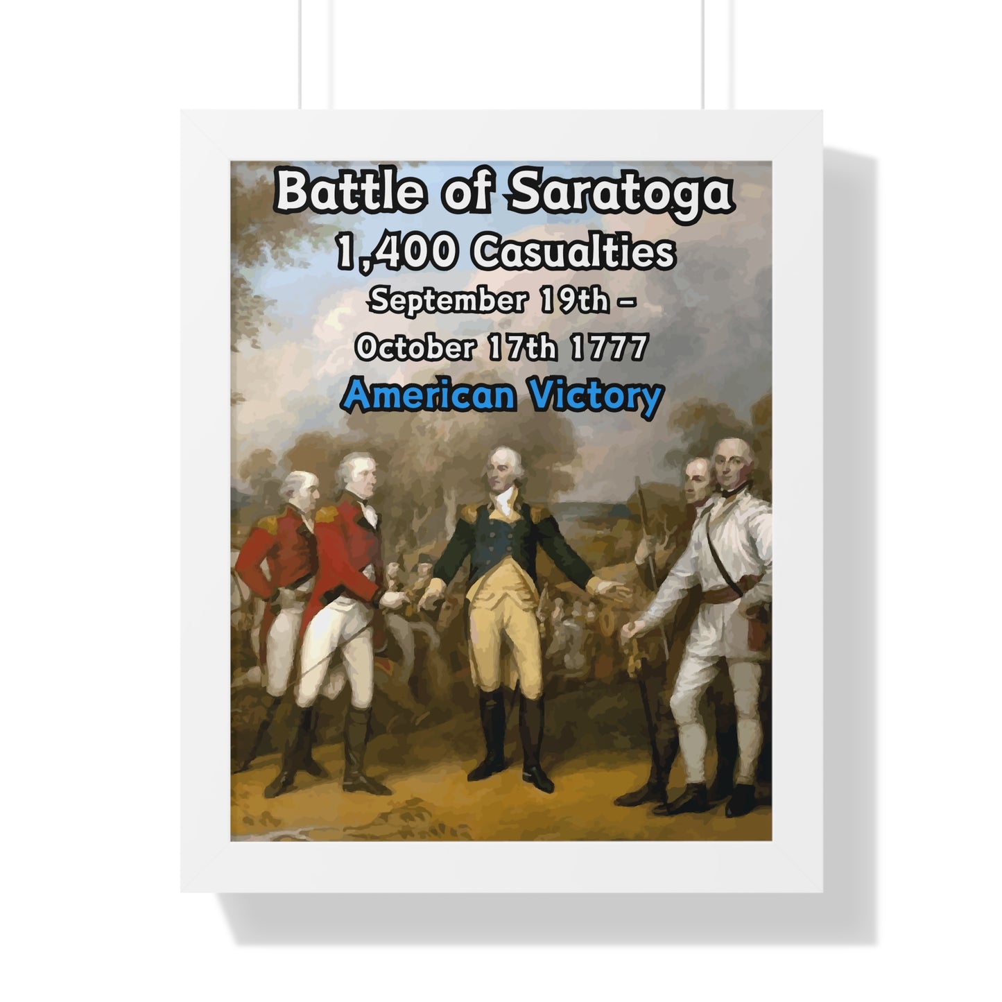 Battle of Saratoga Framed Poster