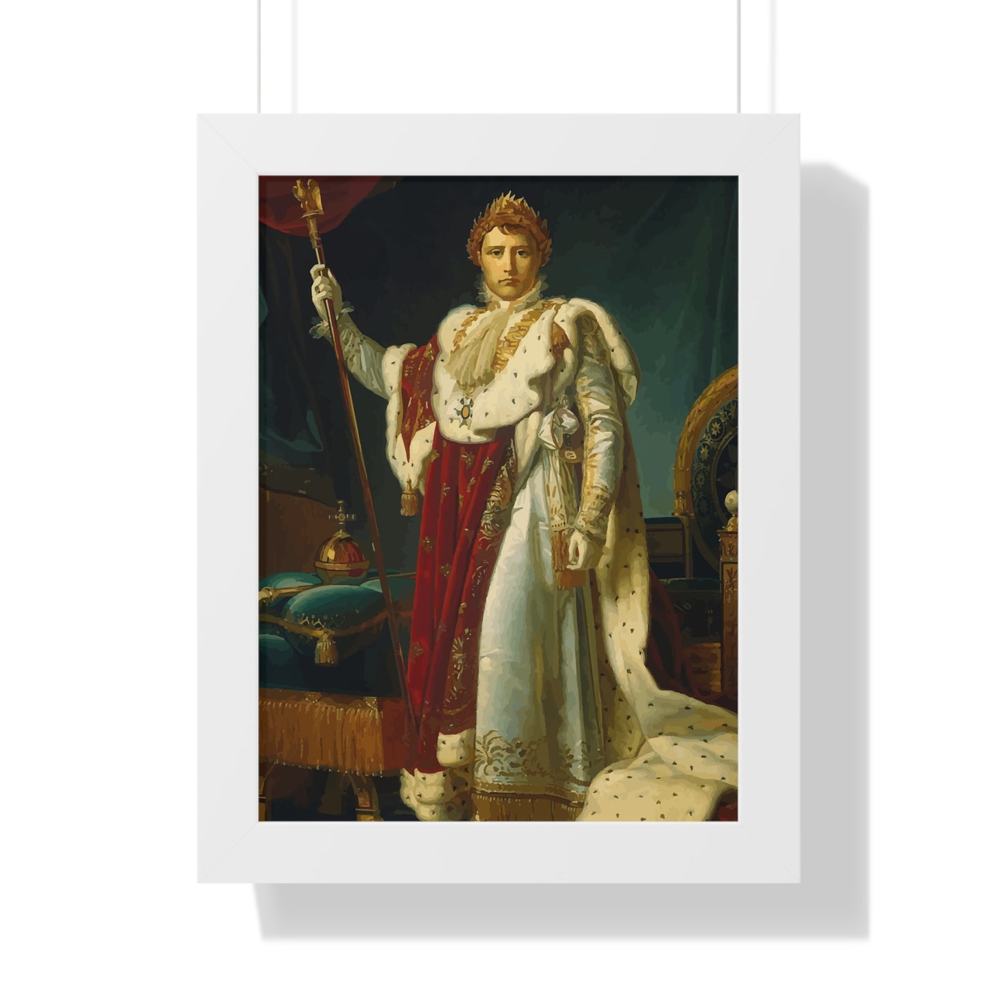 Napoleon Bonaparte as Emperor Framed Painting Poster