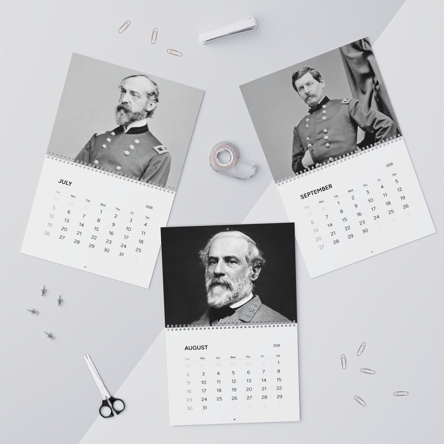 Civil War General Calendar 2026