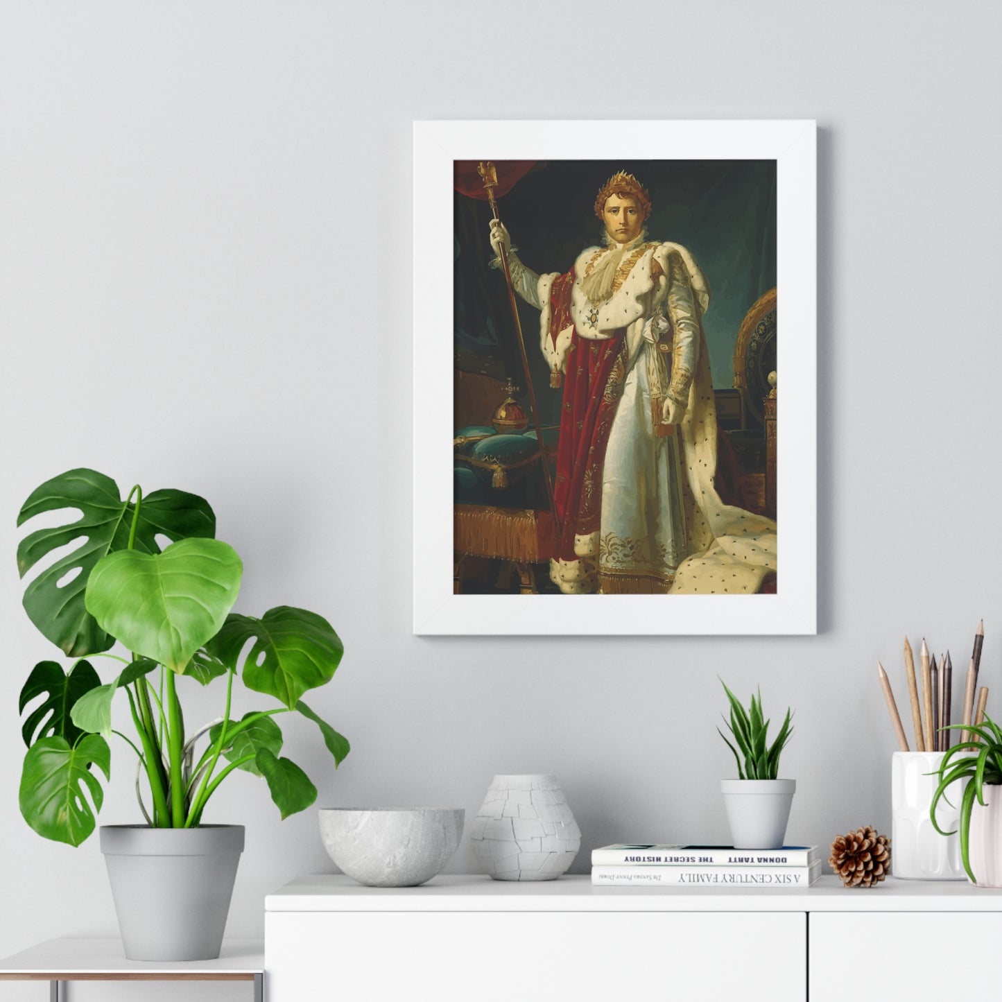 Napoleon Bonaparte as Emperor Framed Painting Poster
