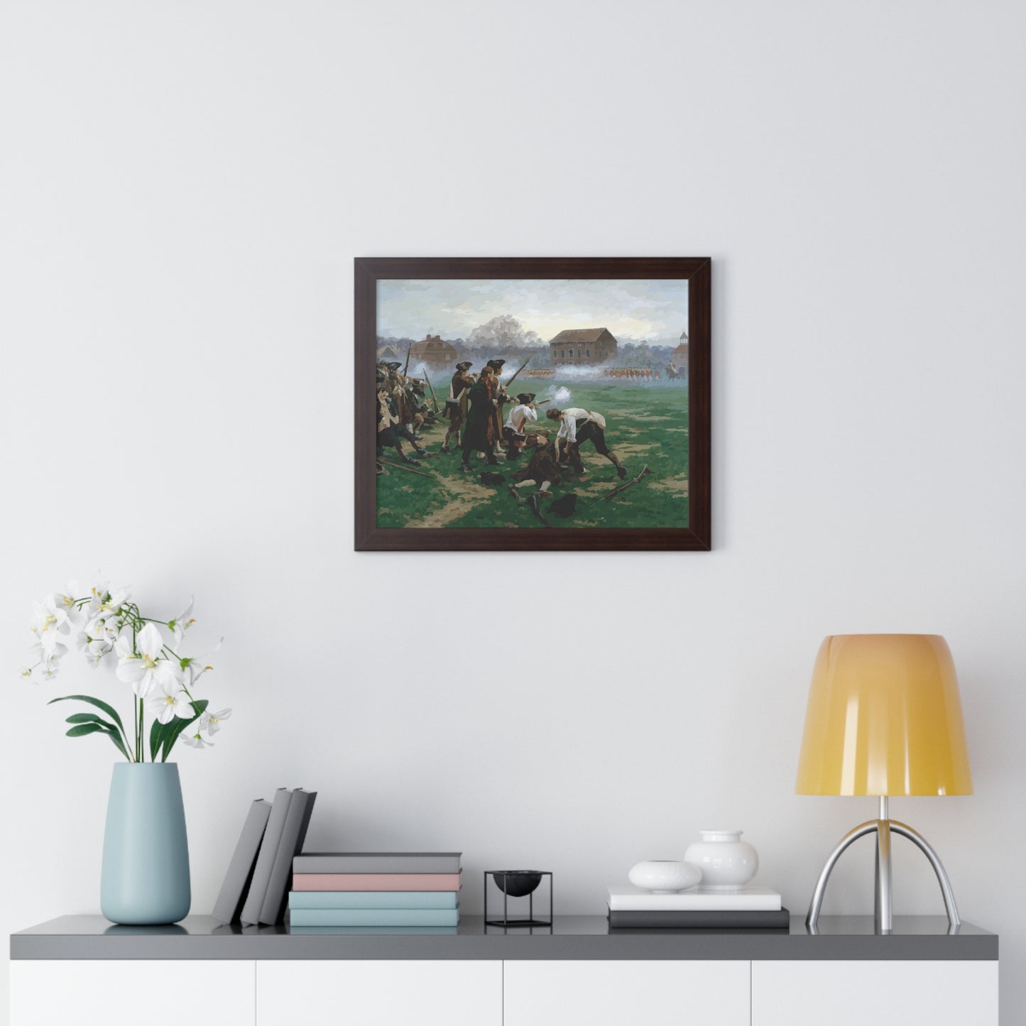The Battle of Lexington Framed Painting Poster