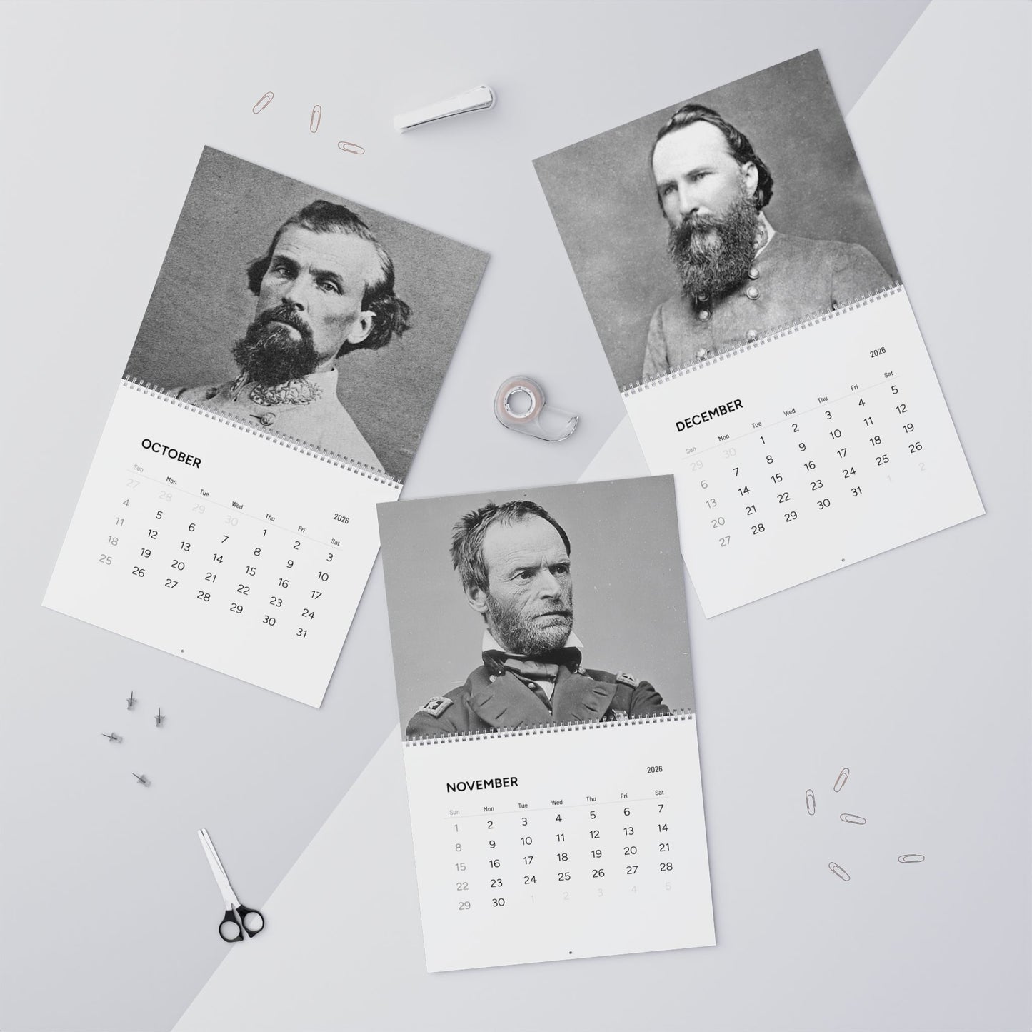 Civil War General Calendar 2026