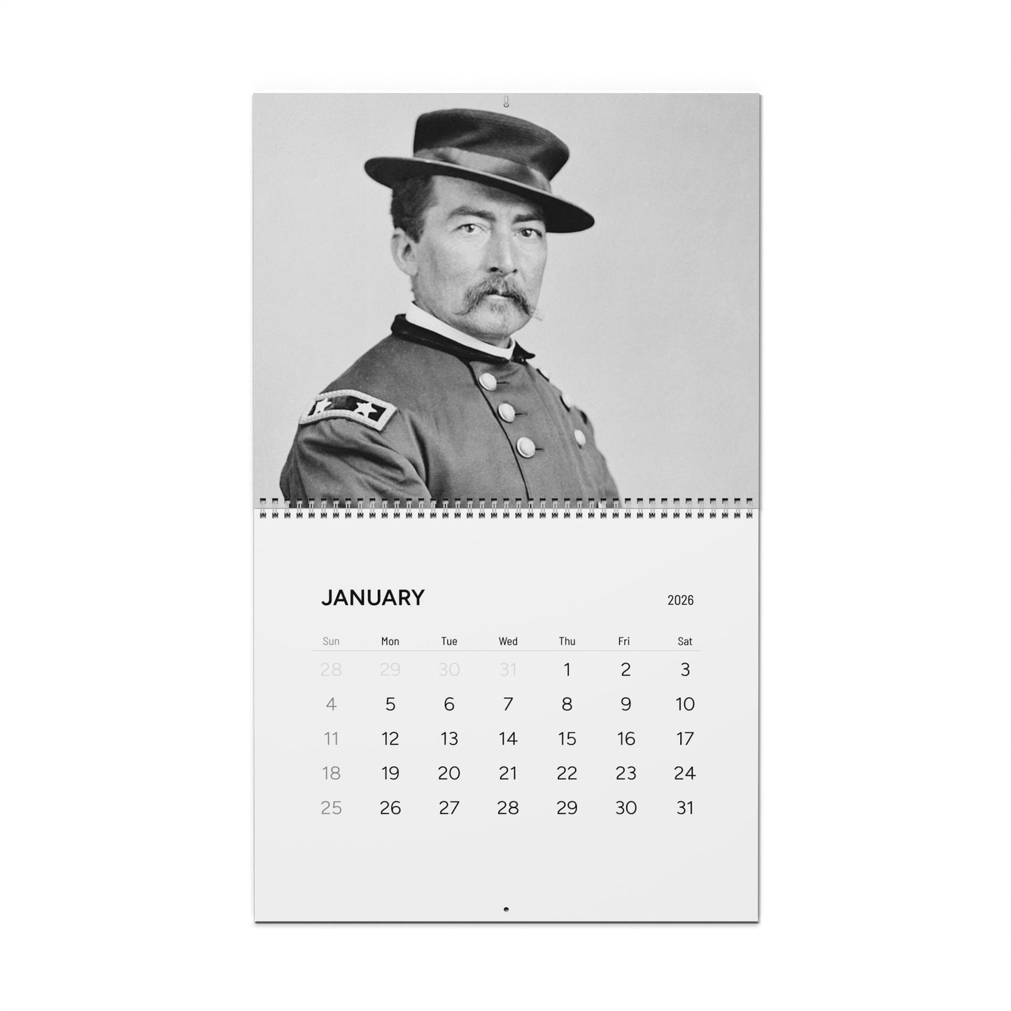 Civil War General Calendar 2026