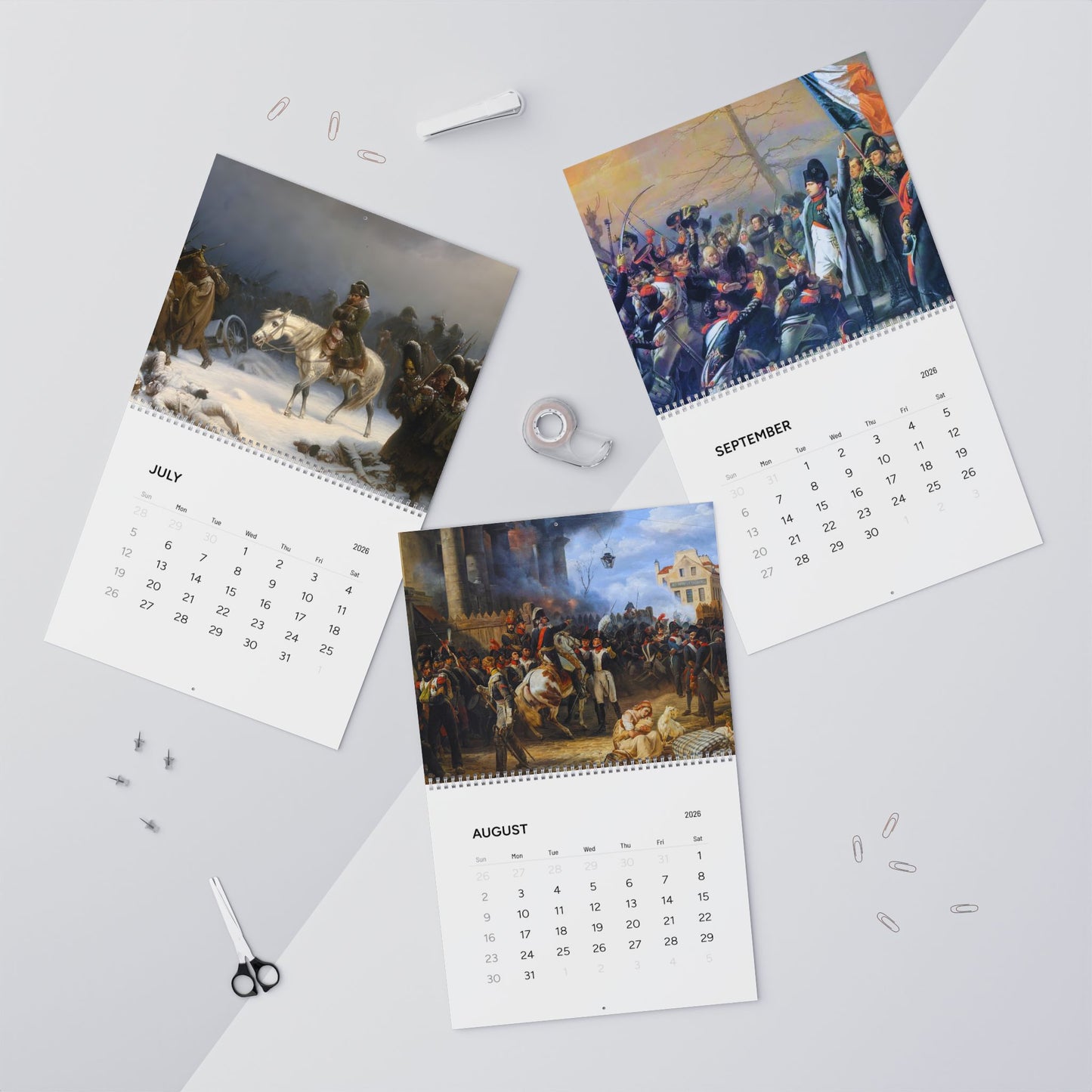Chronological Napoleon Bonaparte 2026 Calendar