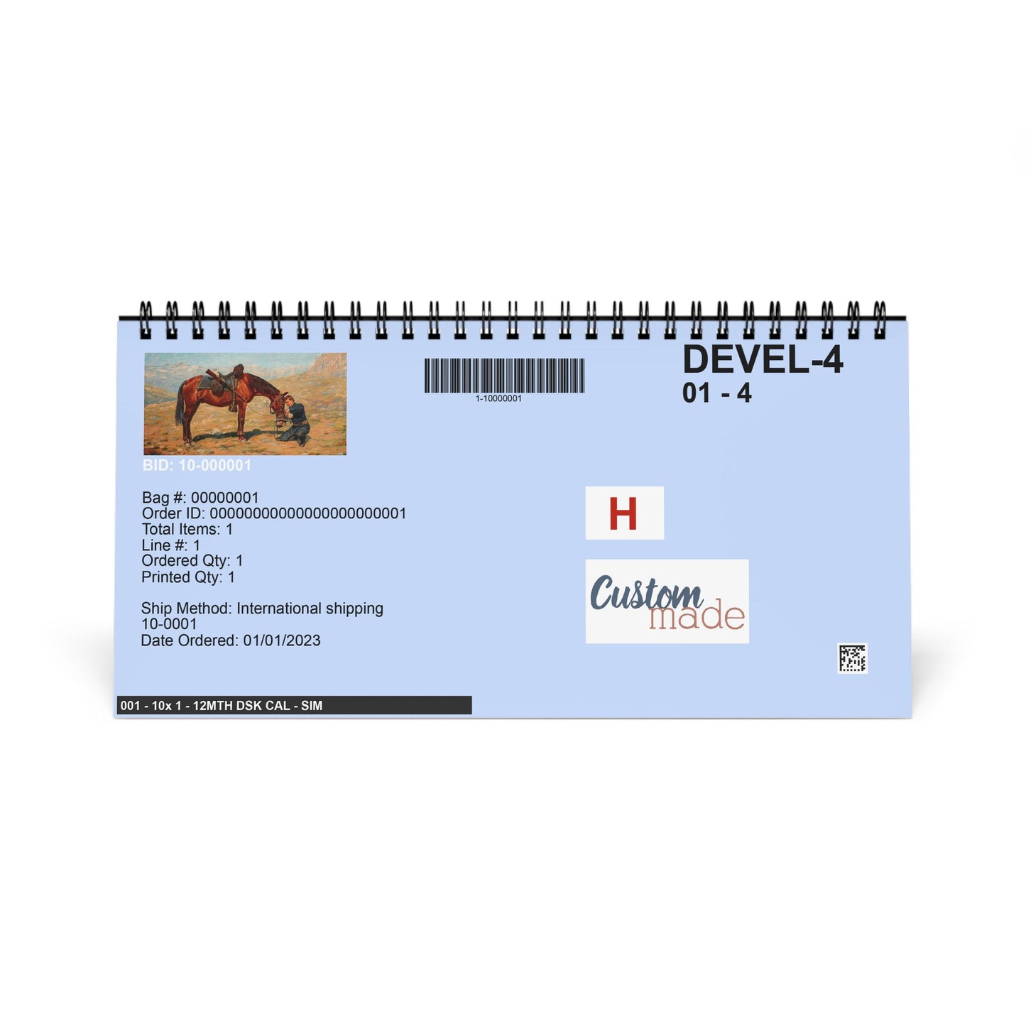 American Western Painting 2026 Desktop Calendar