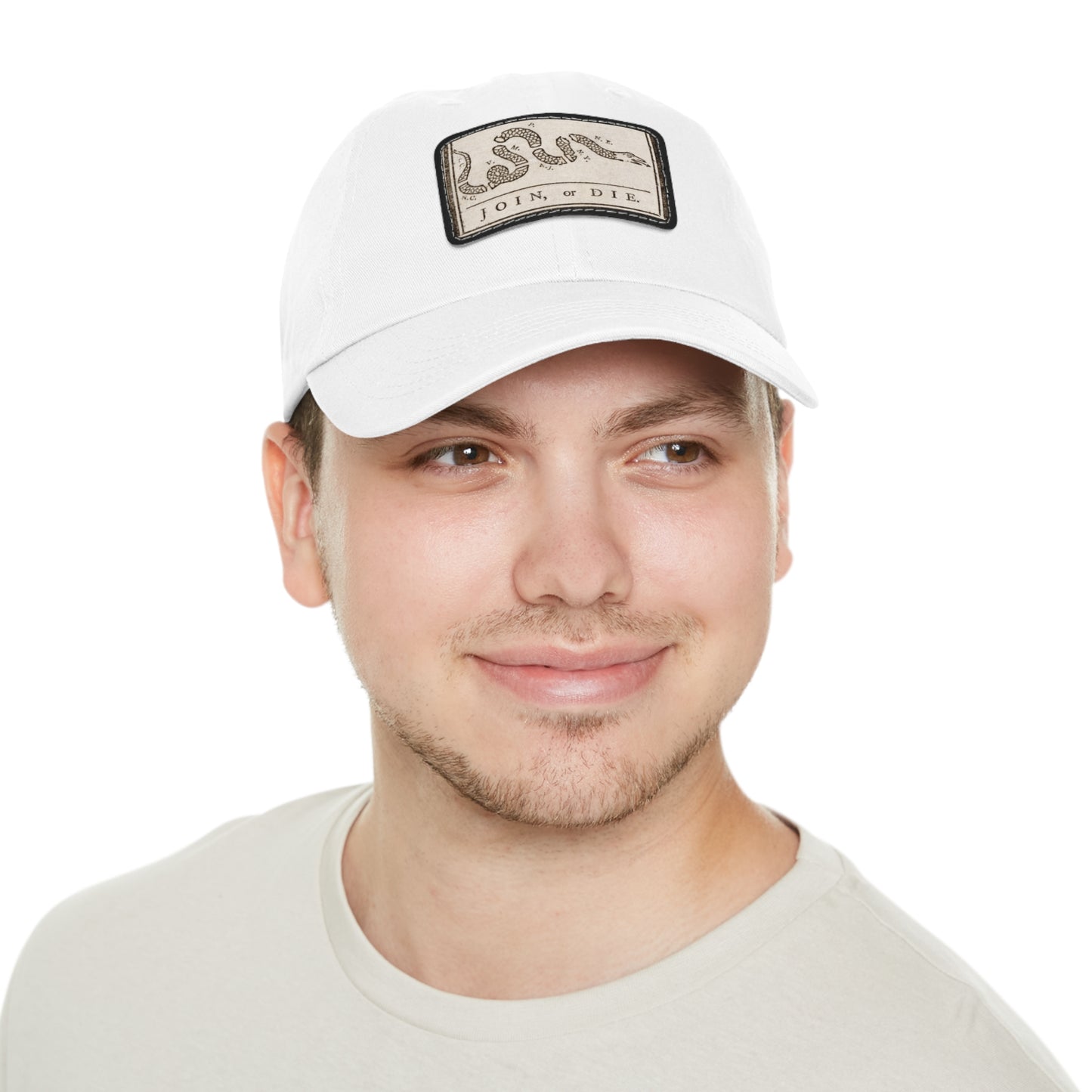 Join or Die Leather Patch Hat