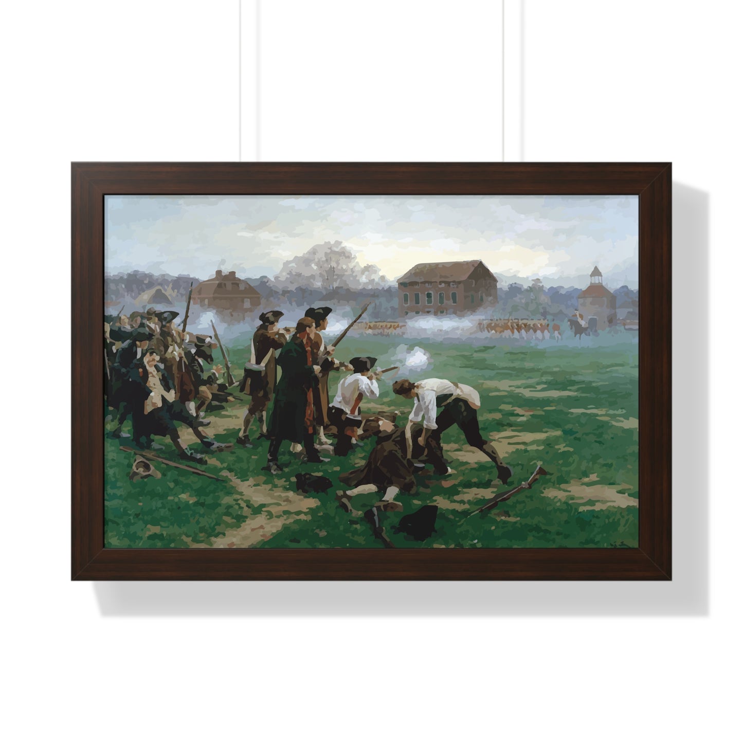 The Battle of Lexington Framed Painting Poster