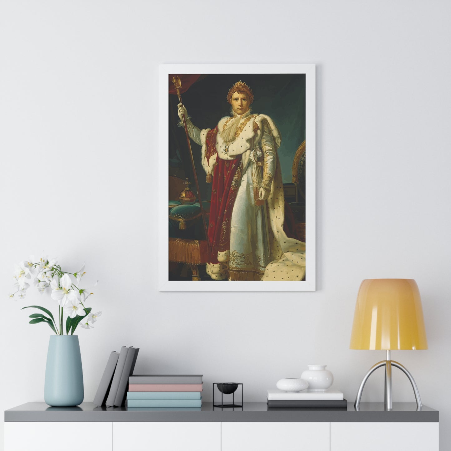 Napoleon Bonaparte as Emperor Framed Painting Poster