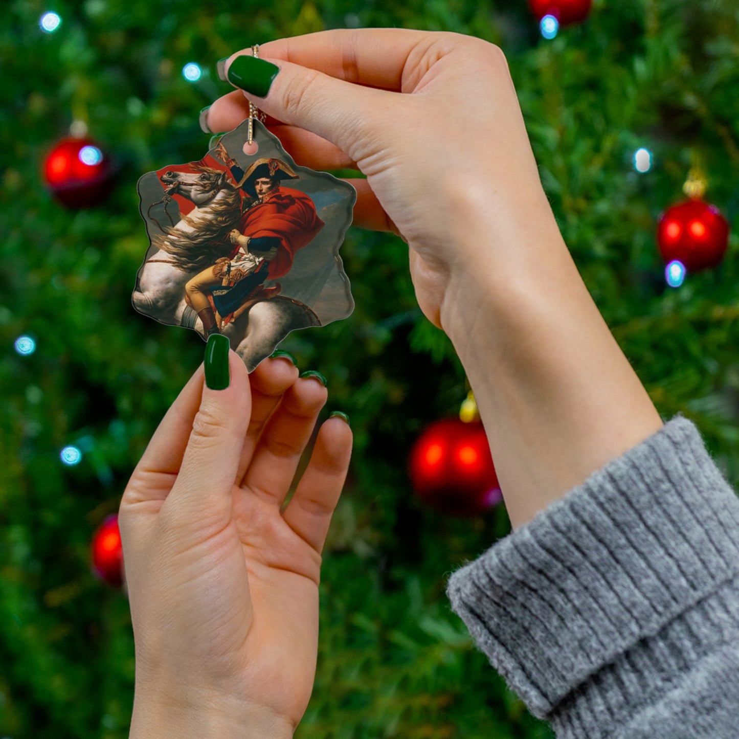Napoleon Bonaparte Crossing the Alps Ornament
