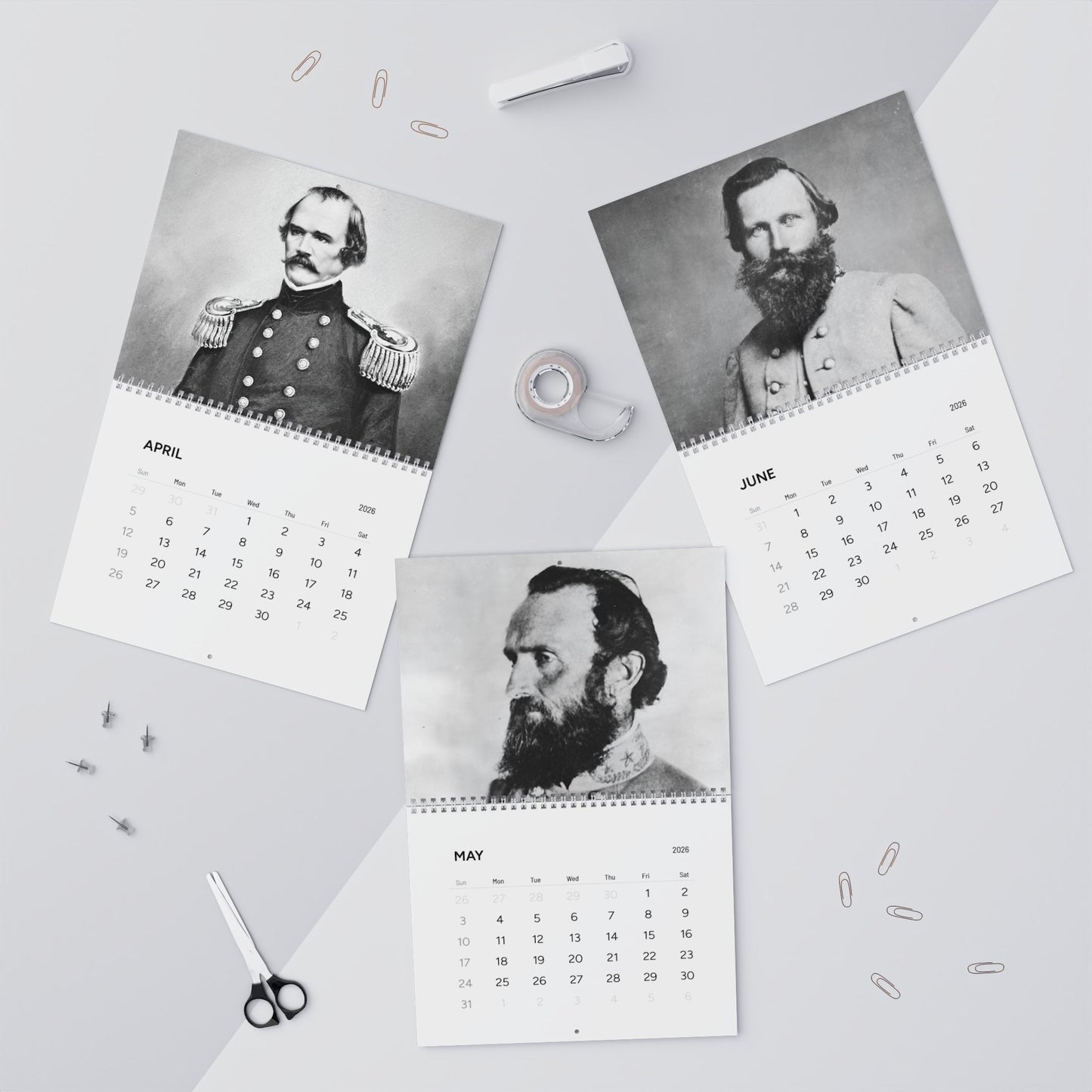 Civil War General Calendar 2026