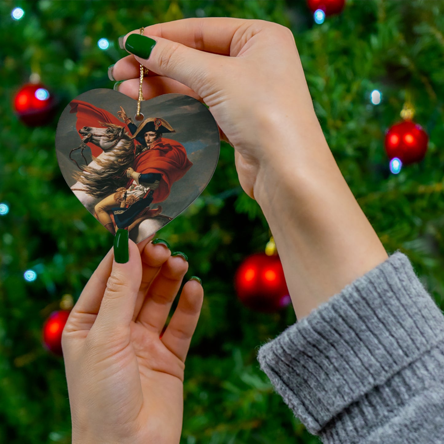 Napoleon Bonaparte Crossing the Alps Ornament