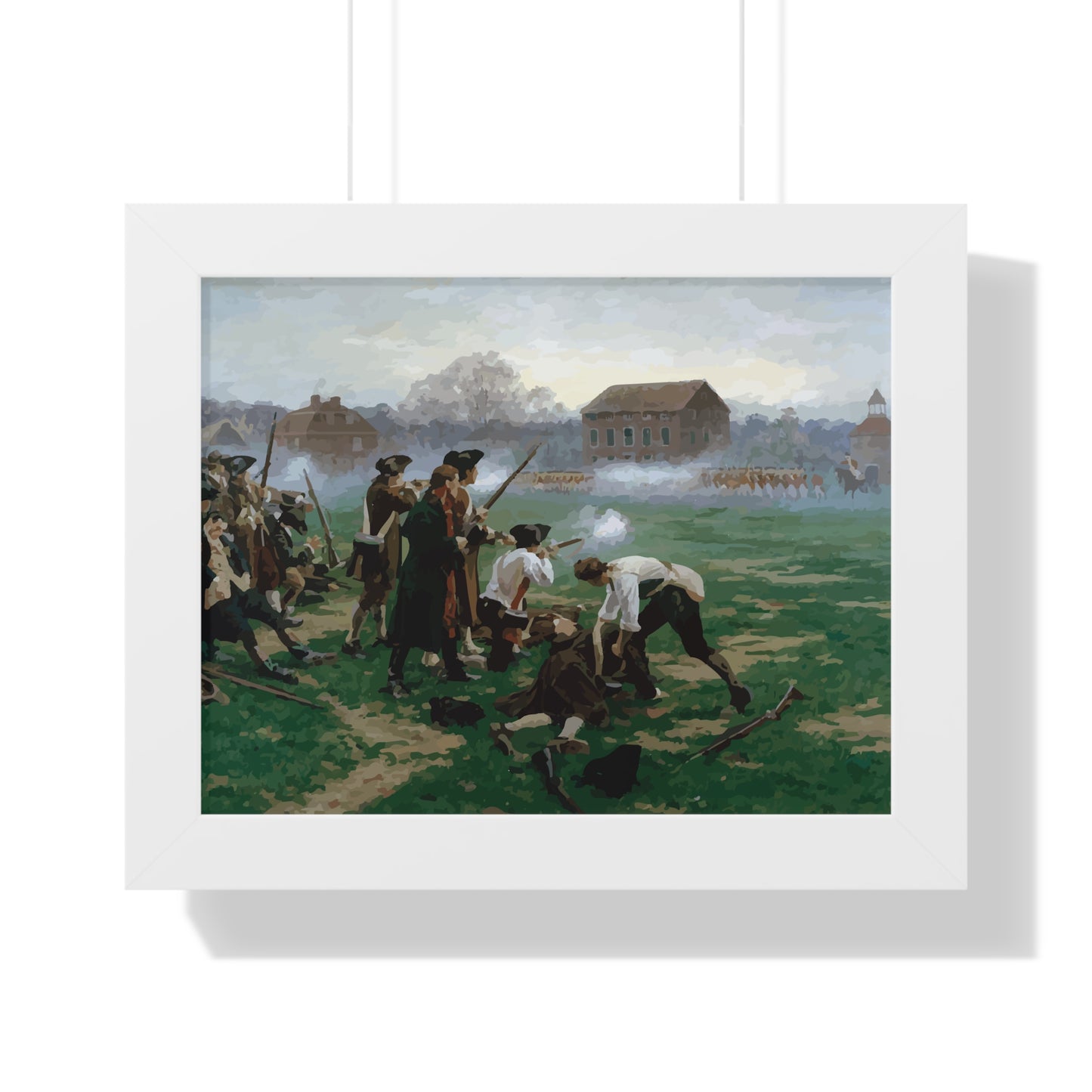 The Battle of Lexington Framed Painting Poster
