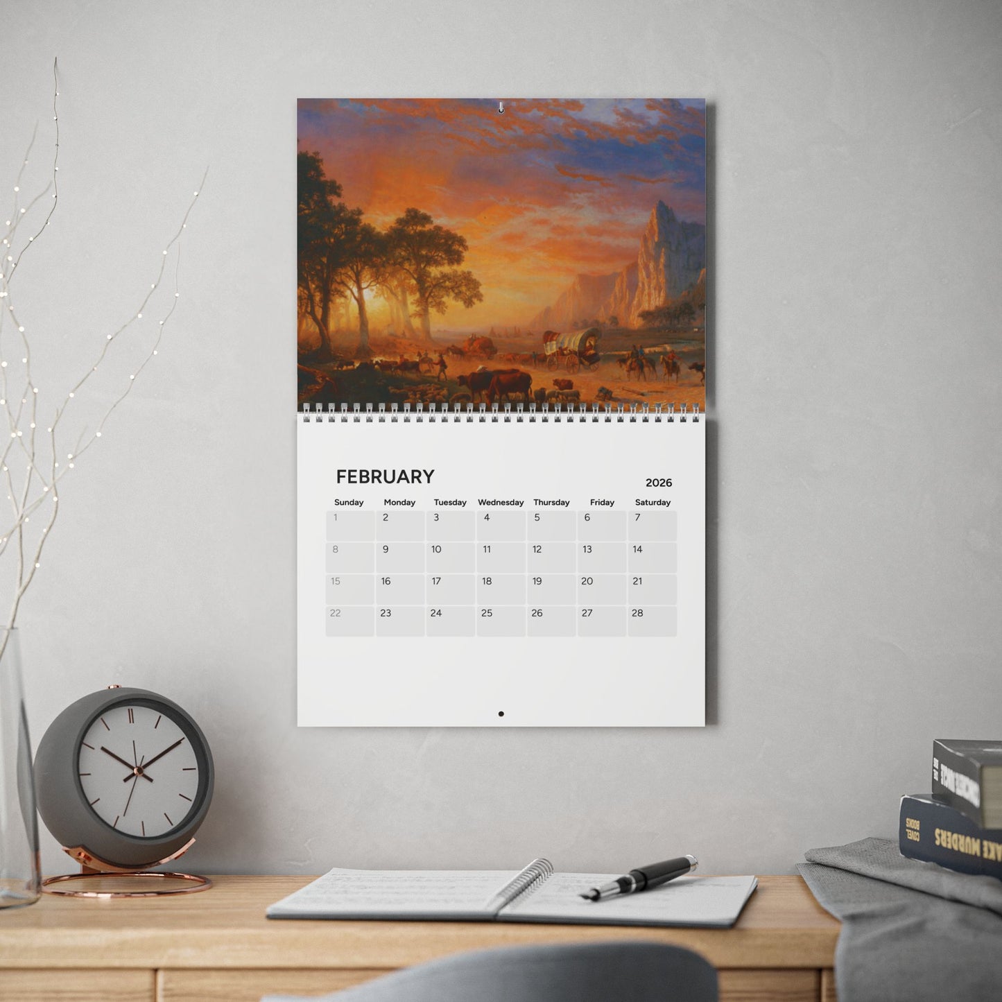 American Western Painting 2026 Calendar