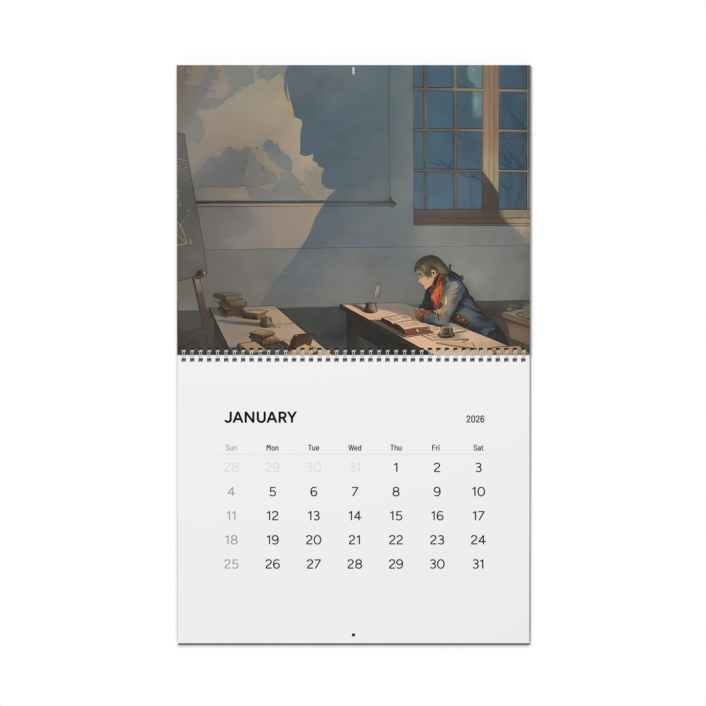 Chronological Napoleon Bonaparte 2026 Calendar